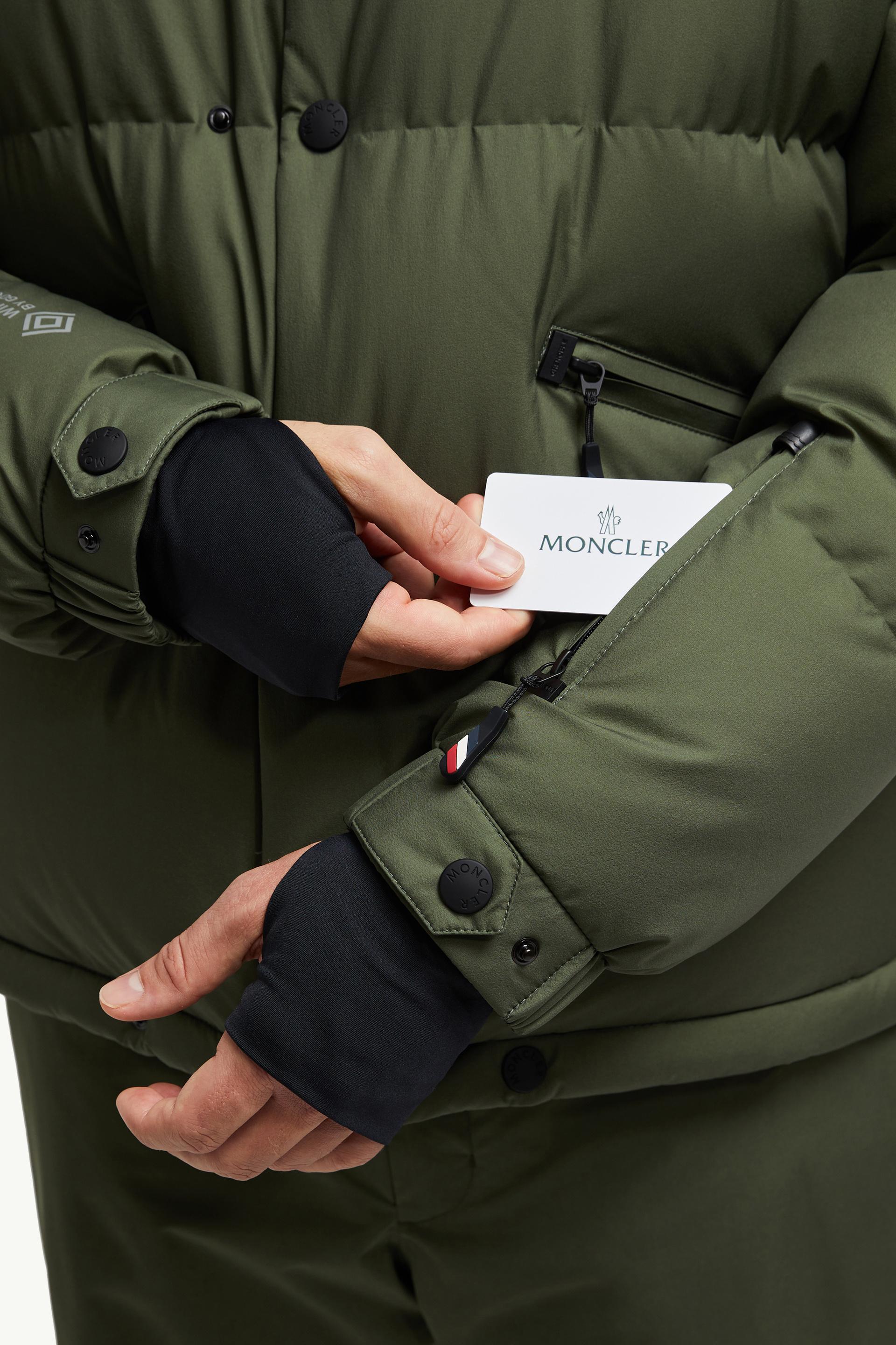 Dark Green Coraia GORE-TEX Hooded Down Ski Jacket - Short Down