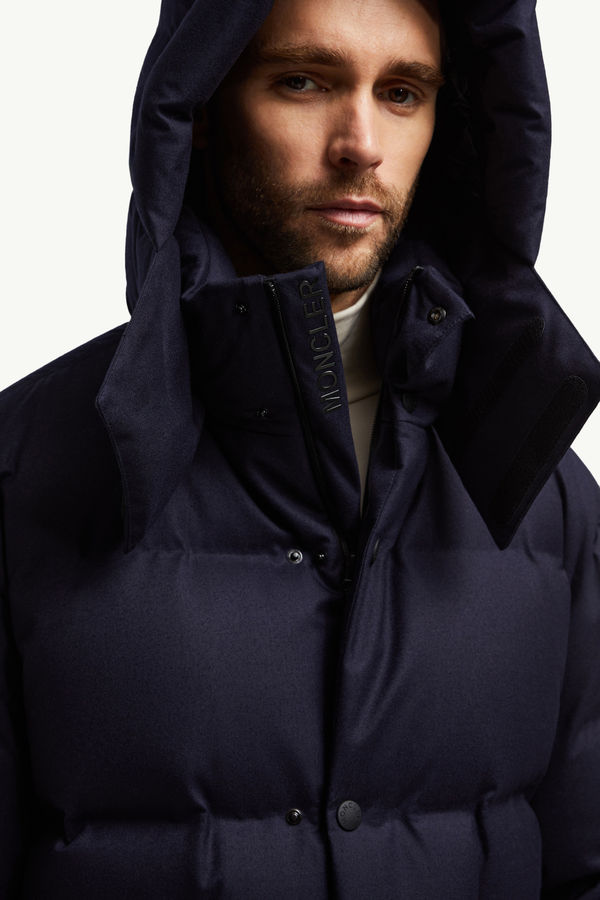 Krun Wool Down Ski Jacket Men Royal Blue Moncler 1