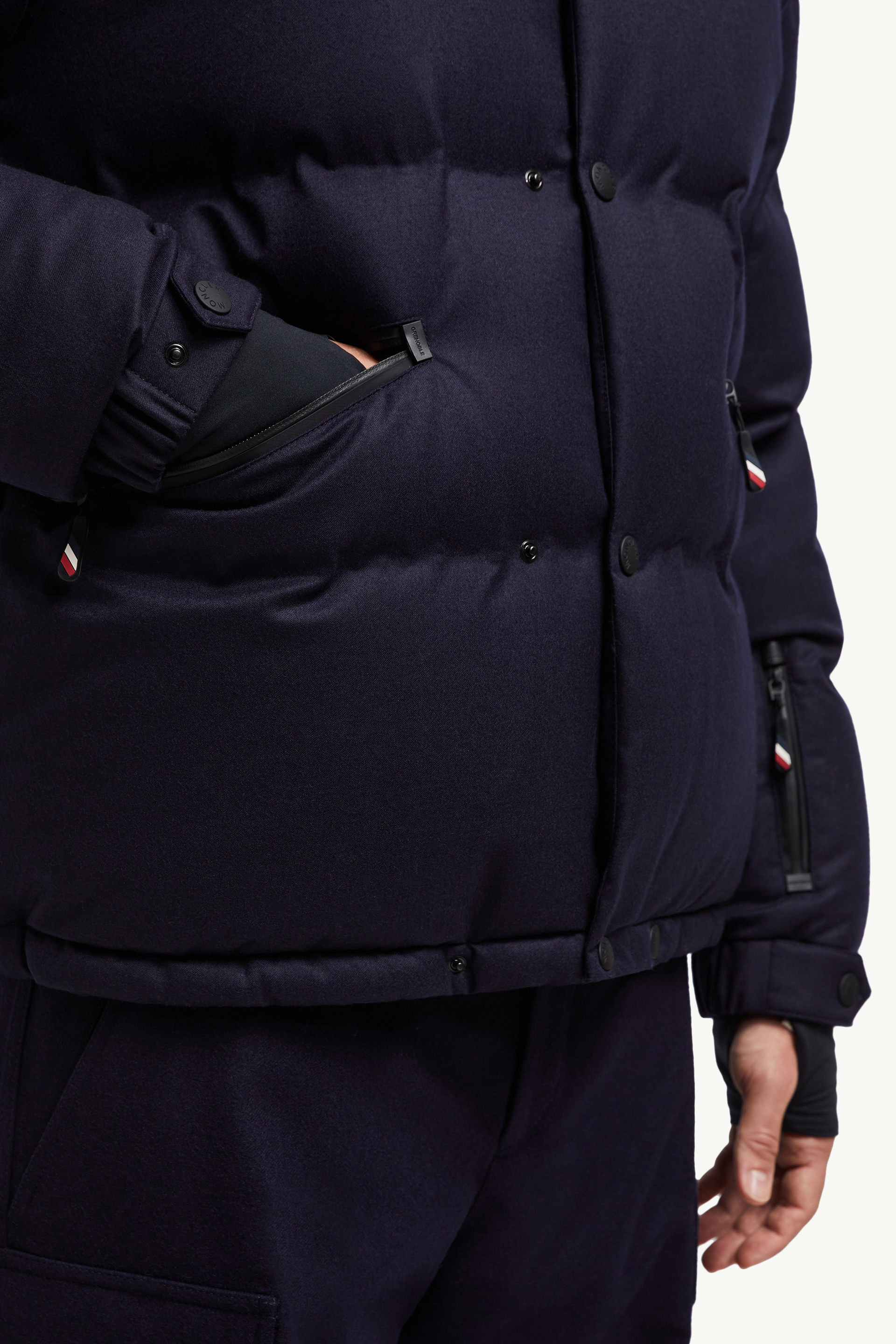 Krun Wool Down Ski Jacket Men Royal Blue Moncler 5