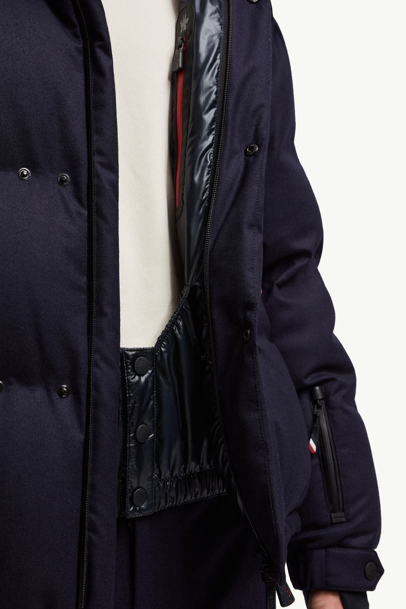 Chaqueta plumífero de esquí de lana Krun Hombre Azul Real Moncler 6