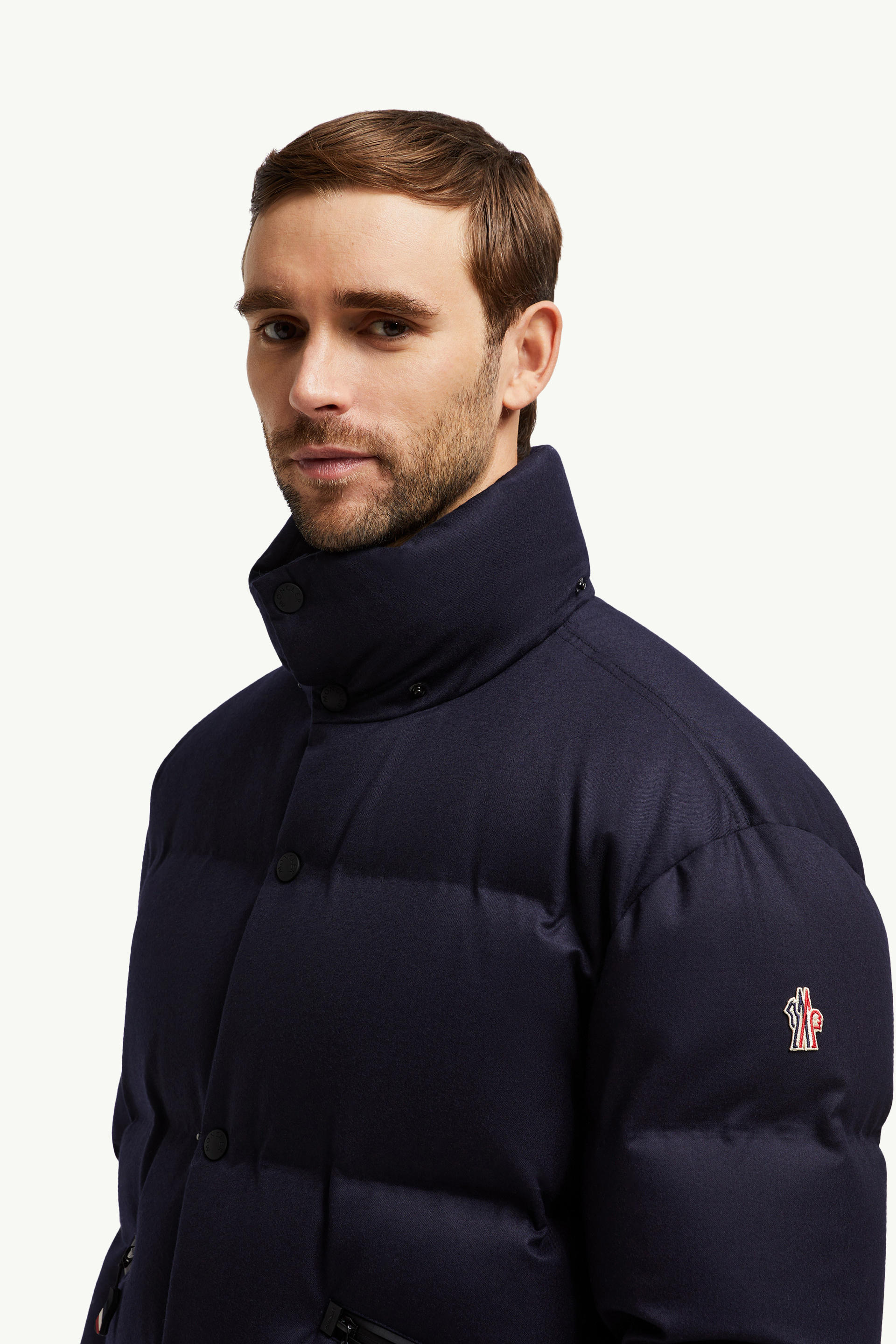 Krun Wool Down Ski Jacket Men Royal Blue Moncler 7