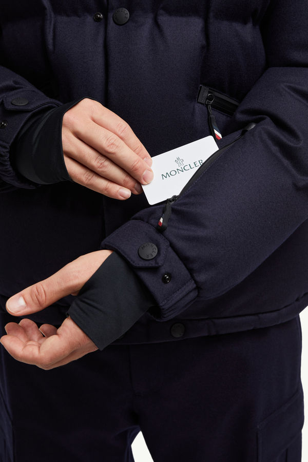 Krun Daunen-Skijacke aus Wolle Herren Royalblau Moncler 8