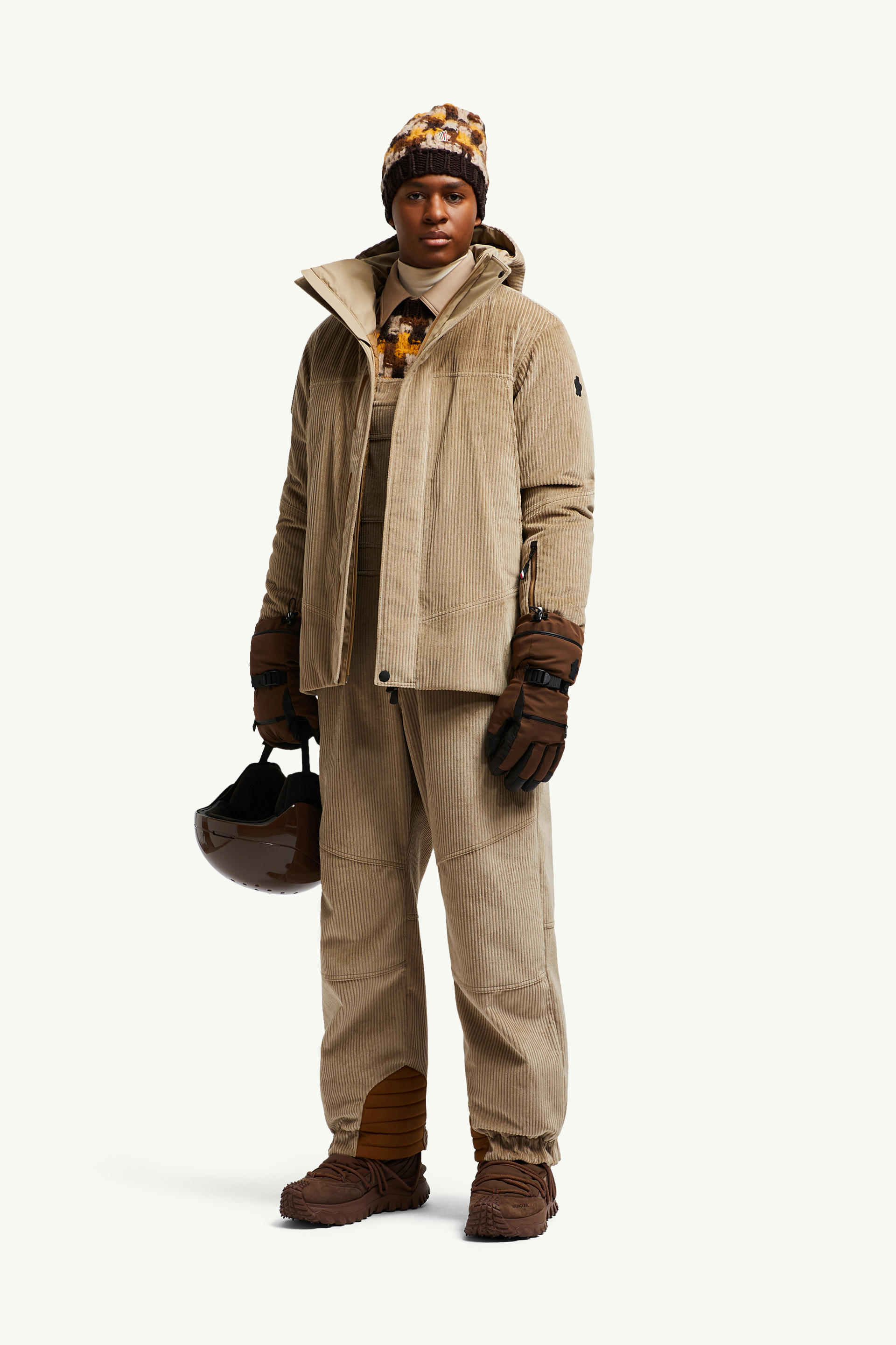 Ettal Down Ski Jacket Men Beige Moncler 0