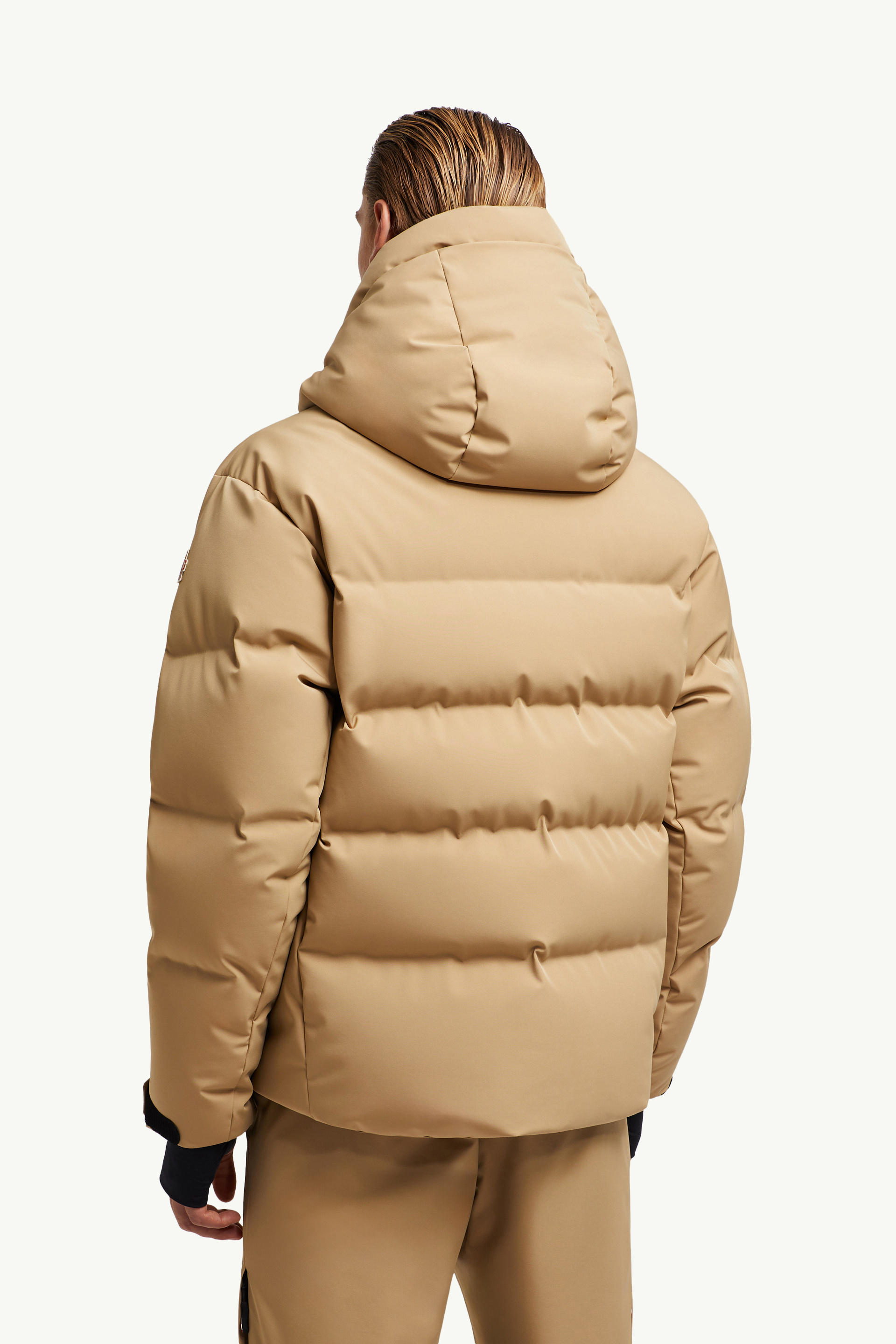 Fellberg Hooded Down Ski Jacket Men Beige Moncler 4