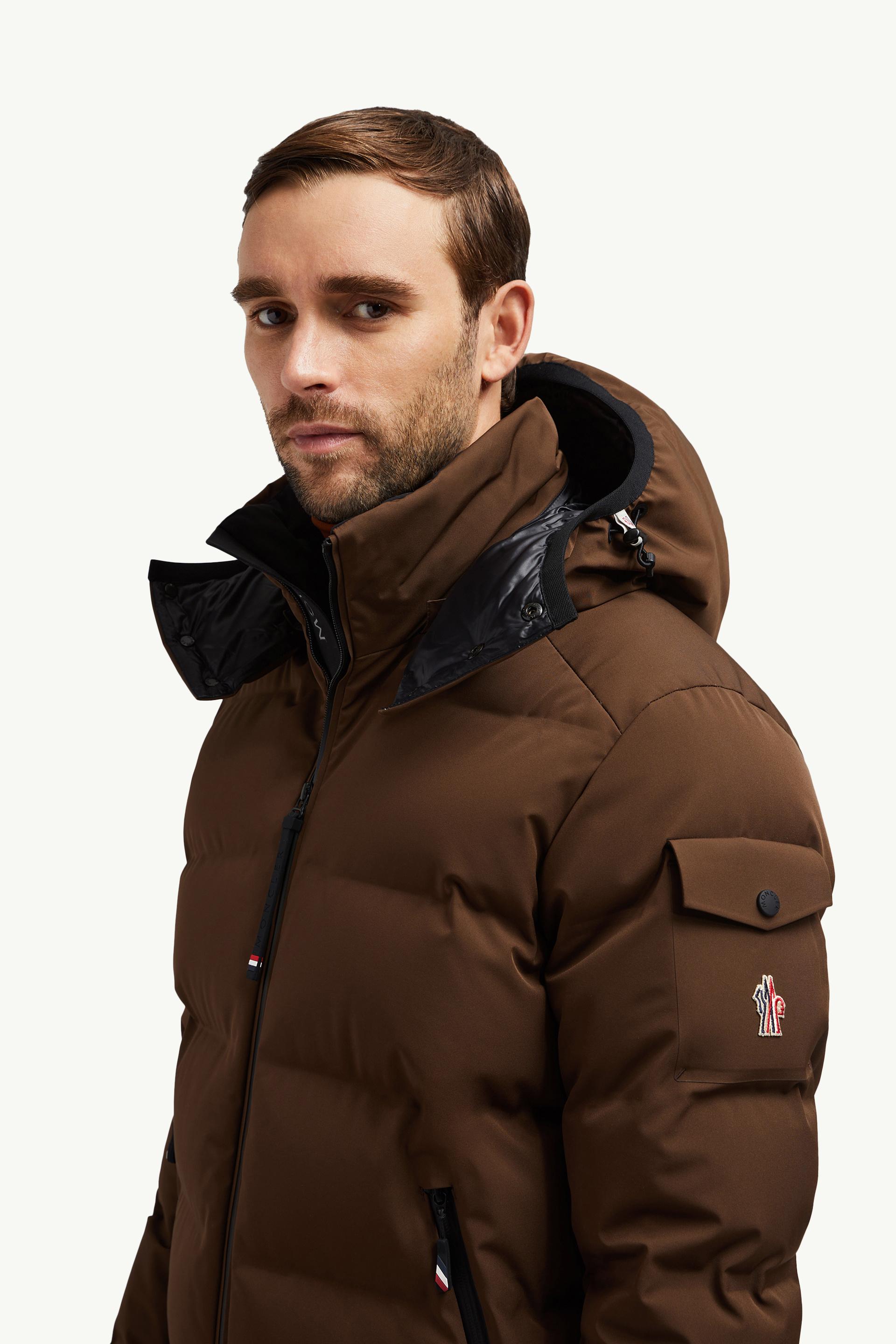 Montgetech Short Down Jacket Men Brown Moncler 1