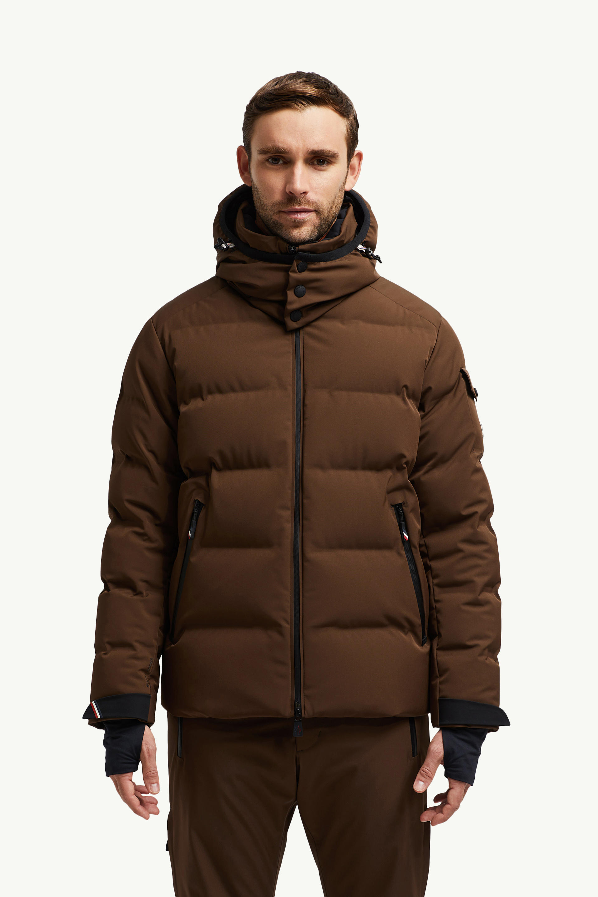 Montgetech Short Down Jacket Men Brown Moncler 3
