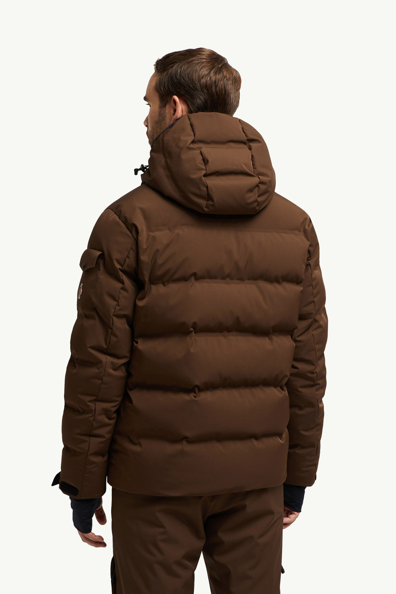 Montgetech 쇼트 다운 재킷 남성 브라운 Moncler 4