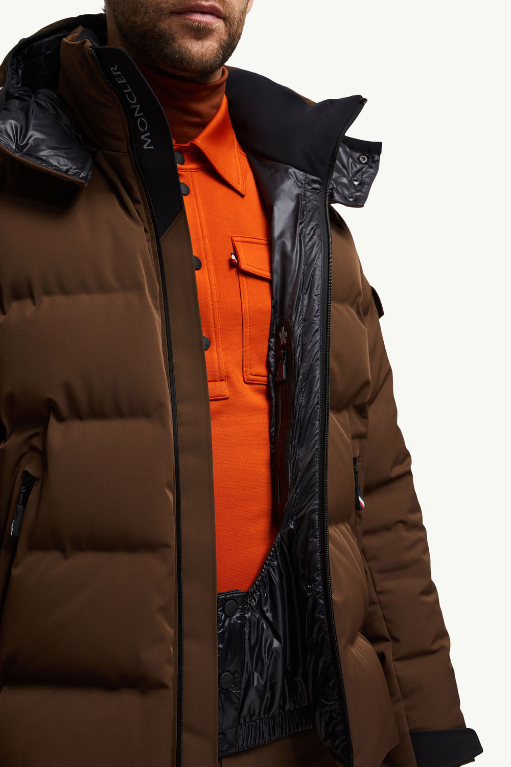 Montgetech Short Down Jacket Men Brown Moncler 5