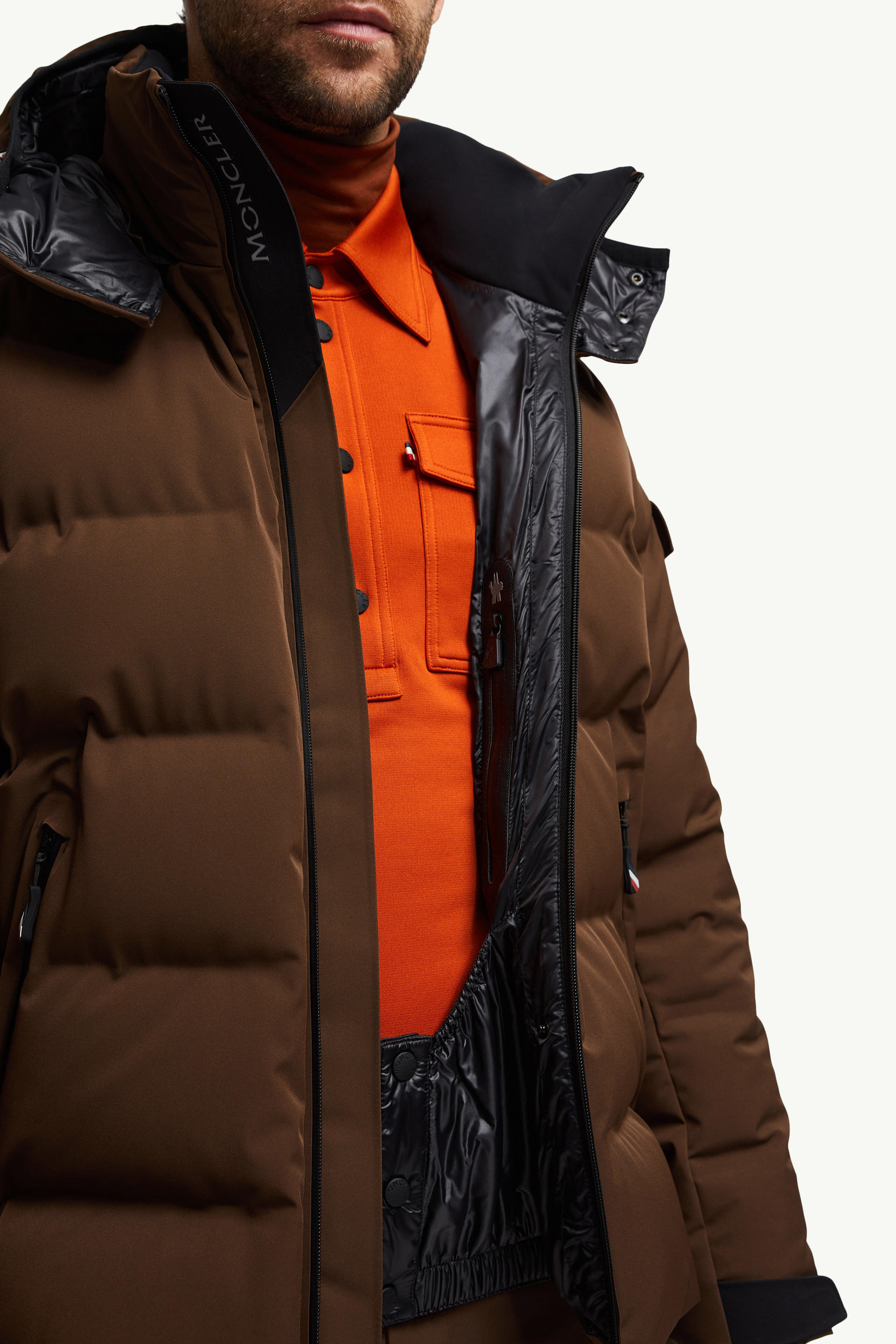 Montgetech Short Down Jacket Men Brown Moncler 5