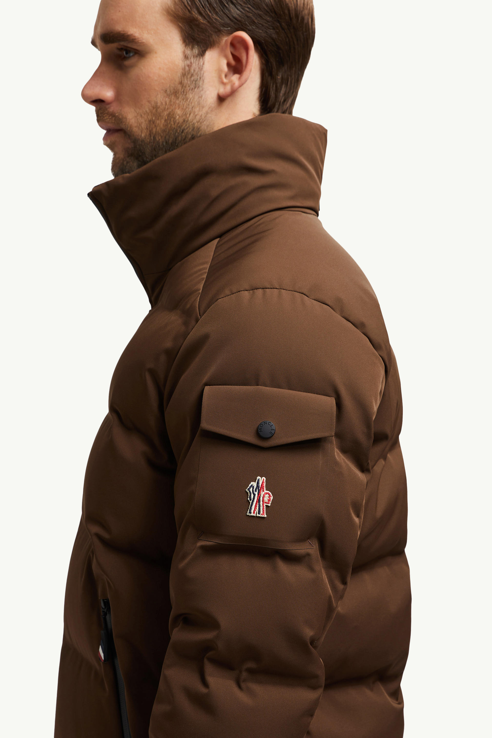 Montgetech Short Down Jacket Men Brown Moncler 7