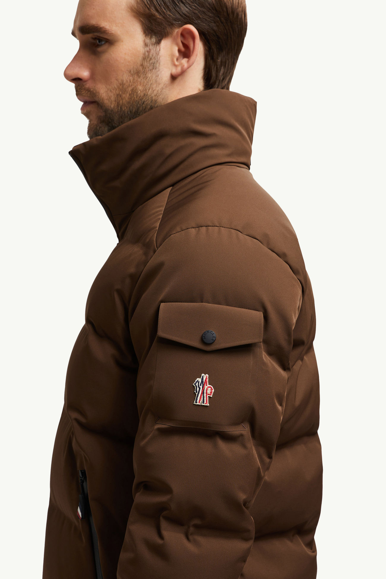 Montgetech短身羽絨外套 男士 啡色 Moncler 7