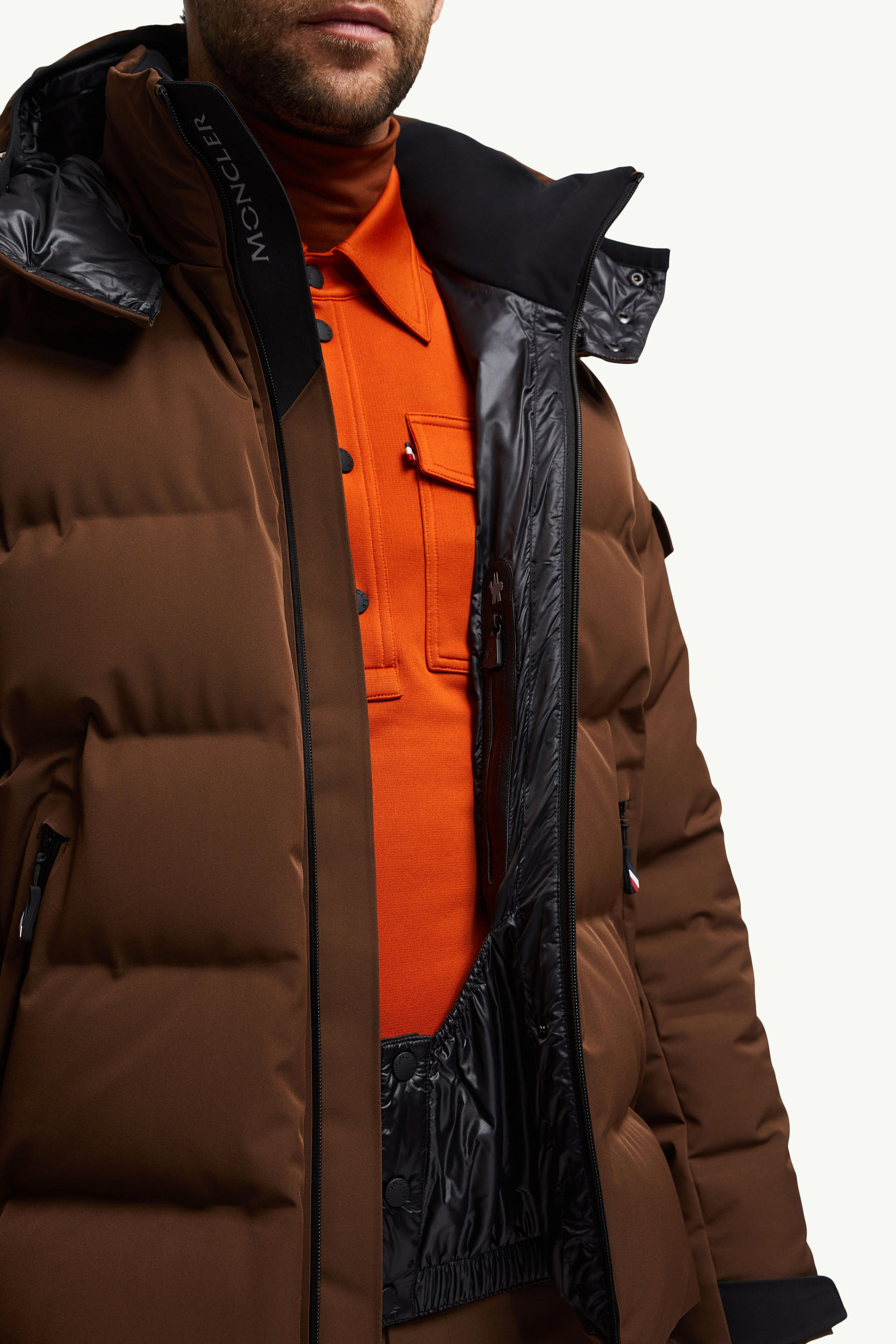 Plumífero corto Montgetech Hombre Marrón Moncler 5