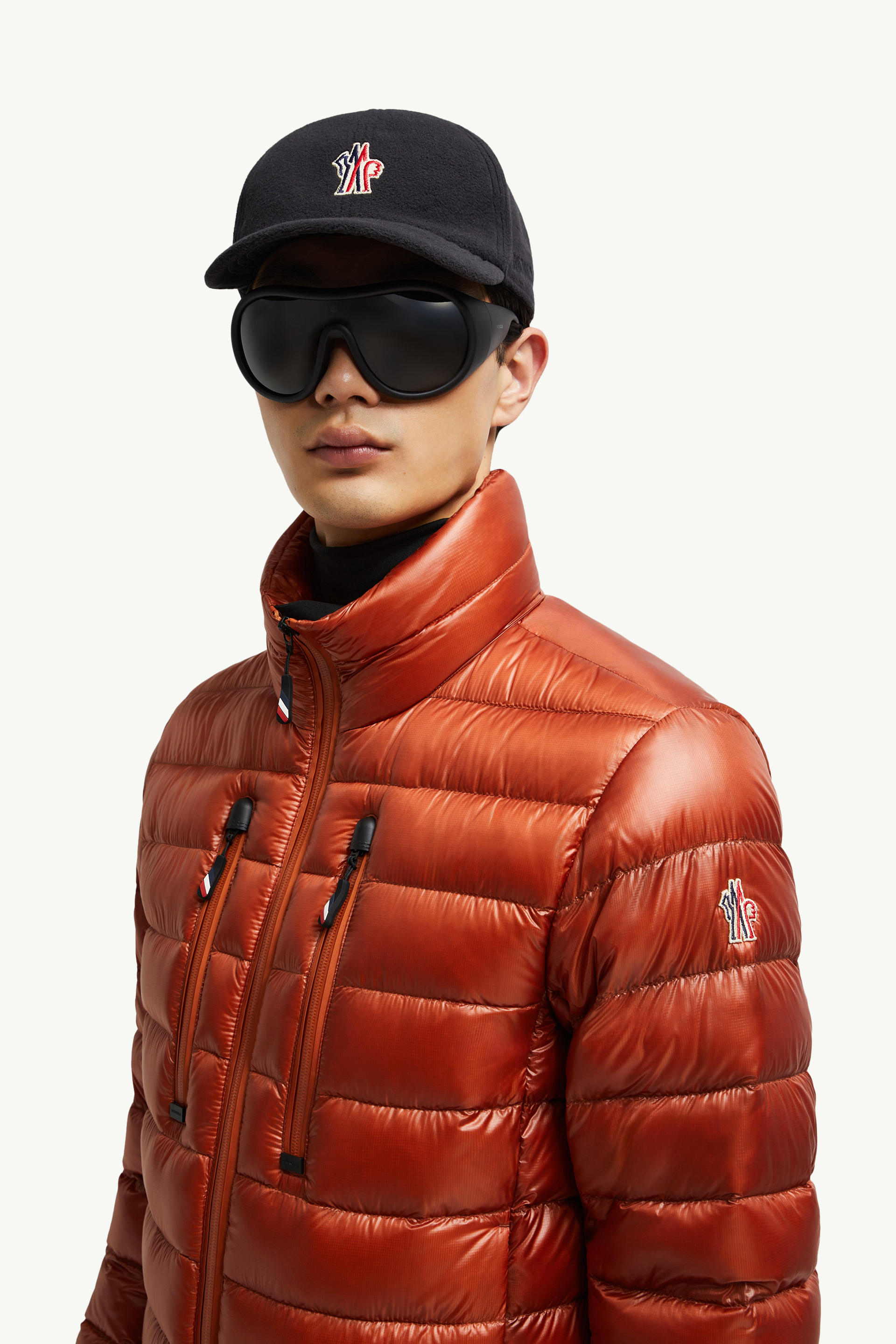 Piumino corto Hers ripiegabile Uomo Arancione Moncler 1