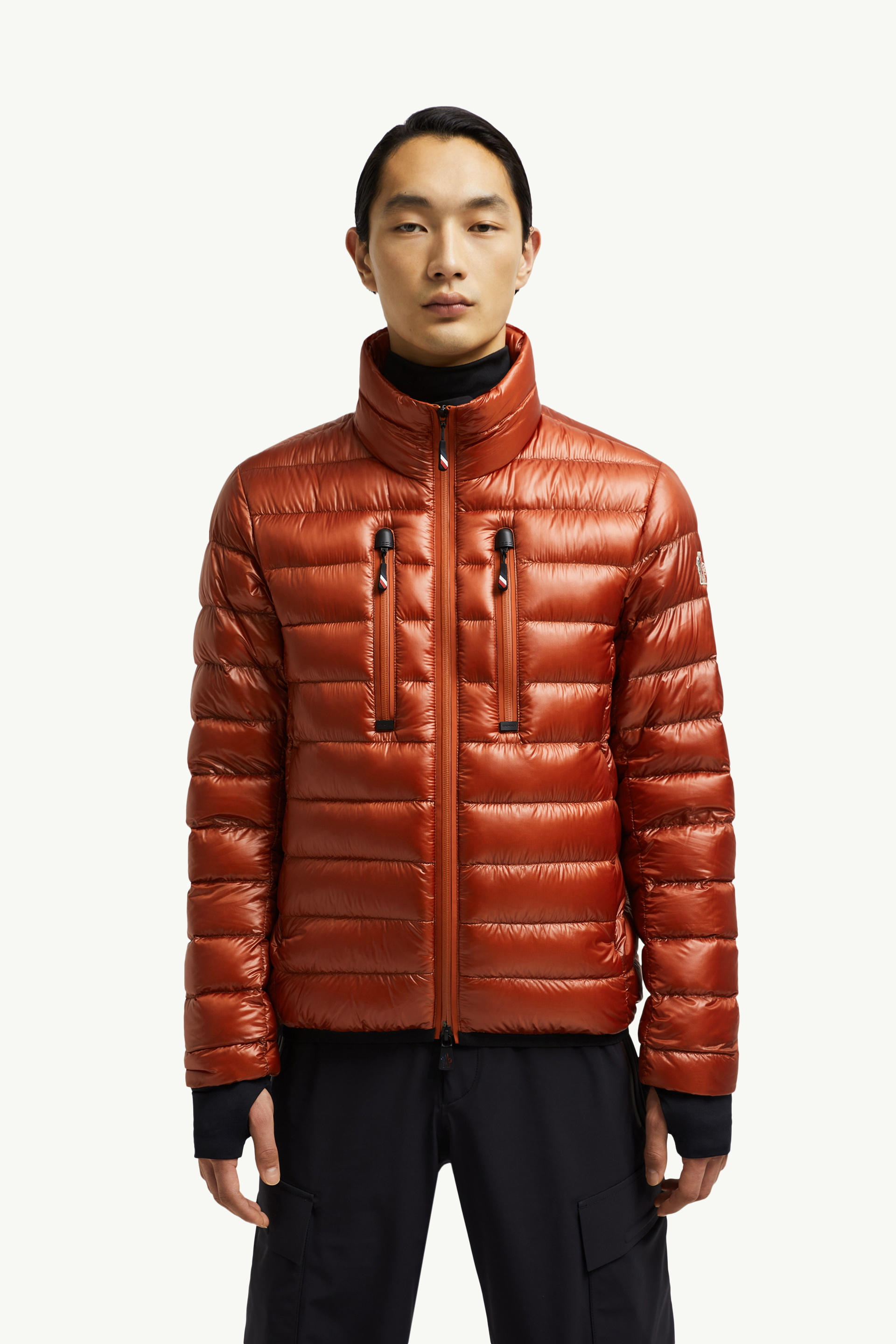 Piumino corto Hers ripiegabile Uomo Arancione Moncler 3