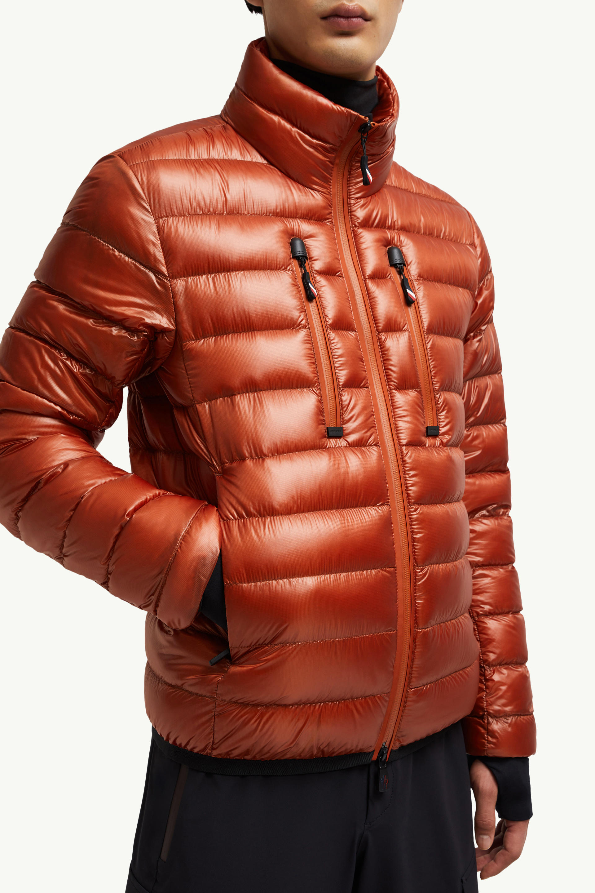 Piumino corto Hers ripiegabile Uomo Arancione Moncler 5