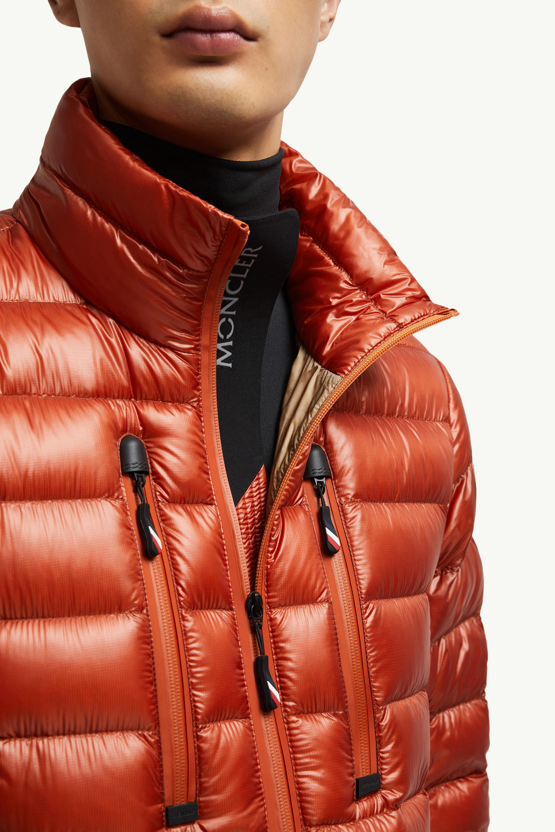 Piumino corto Hers ripiegabile Uomo Arancione Moncler 6