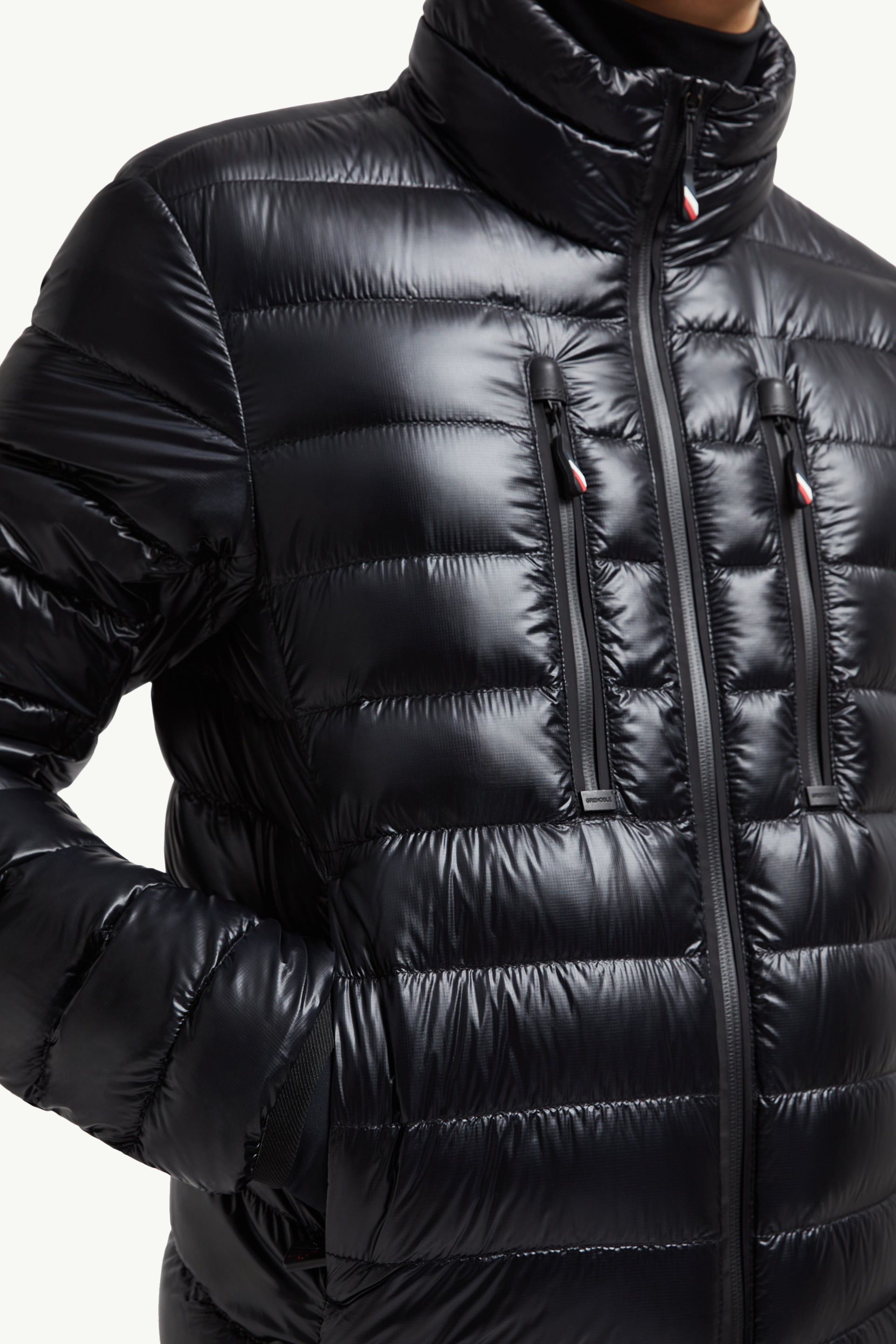 Hers Packable Short Down Jacket Men Black Moncler 5