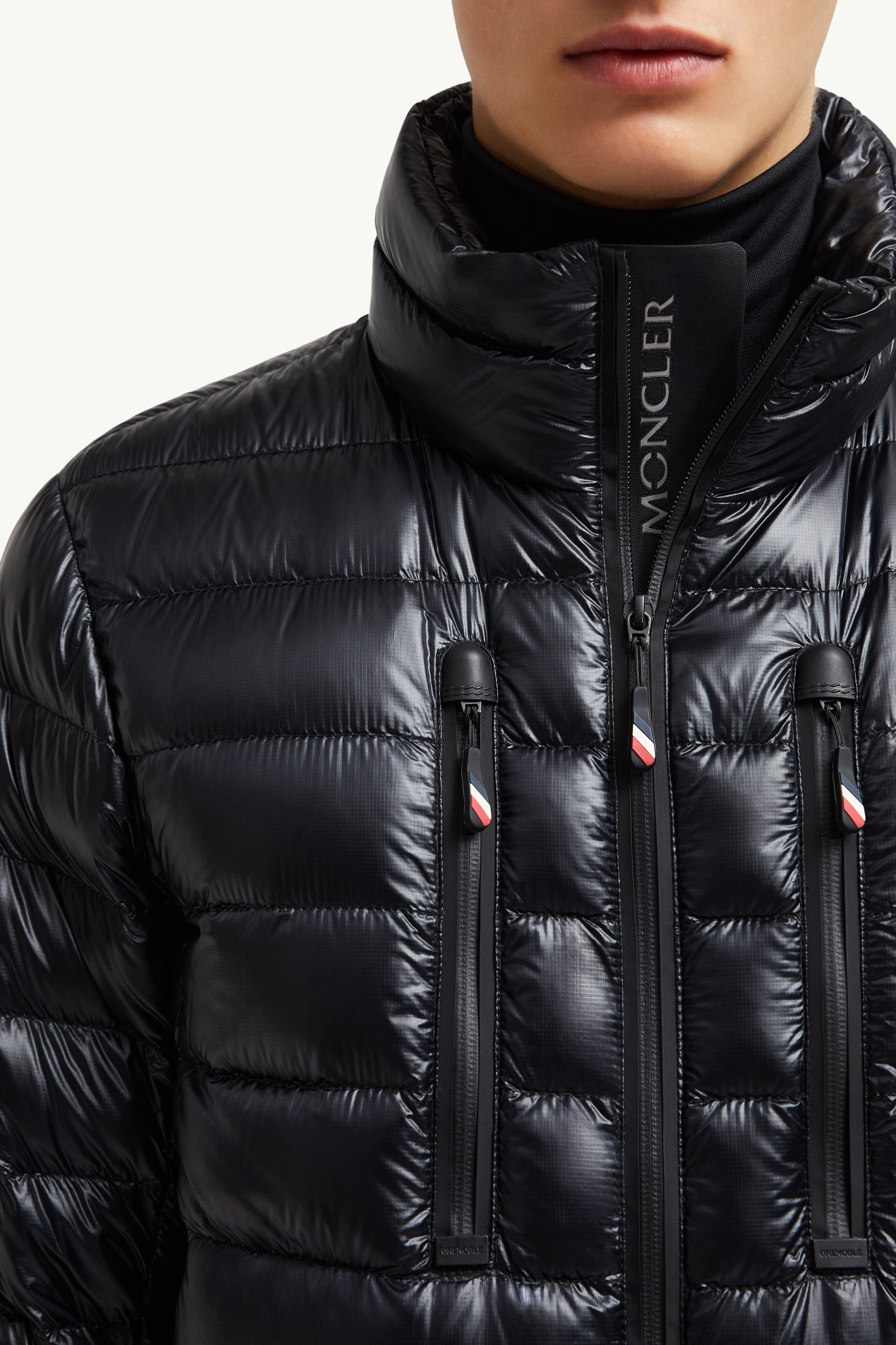 Hers Packable Short Down Jacket Men Black Moncler 7