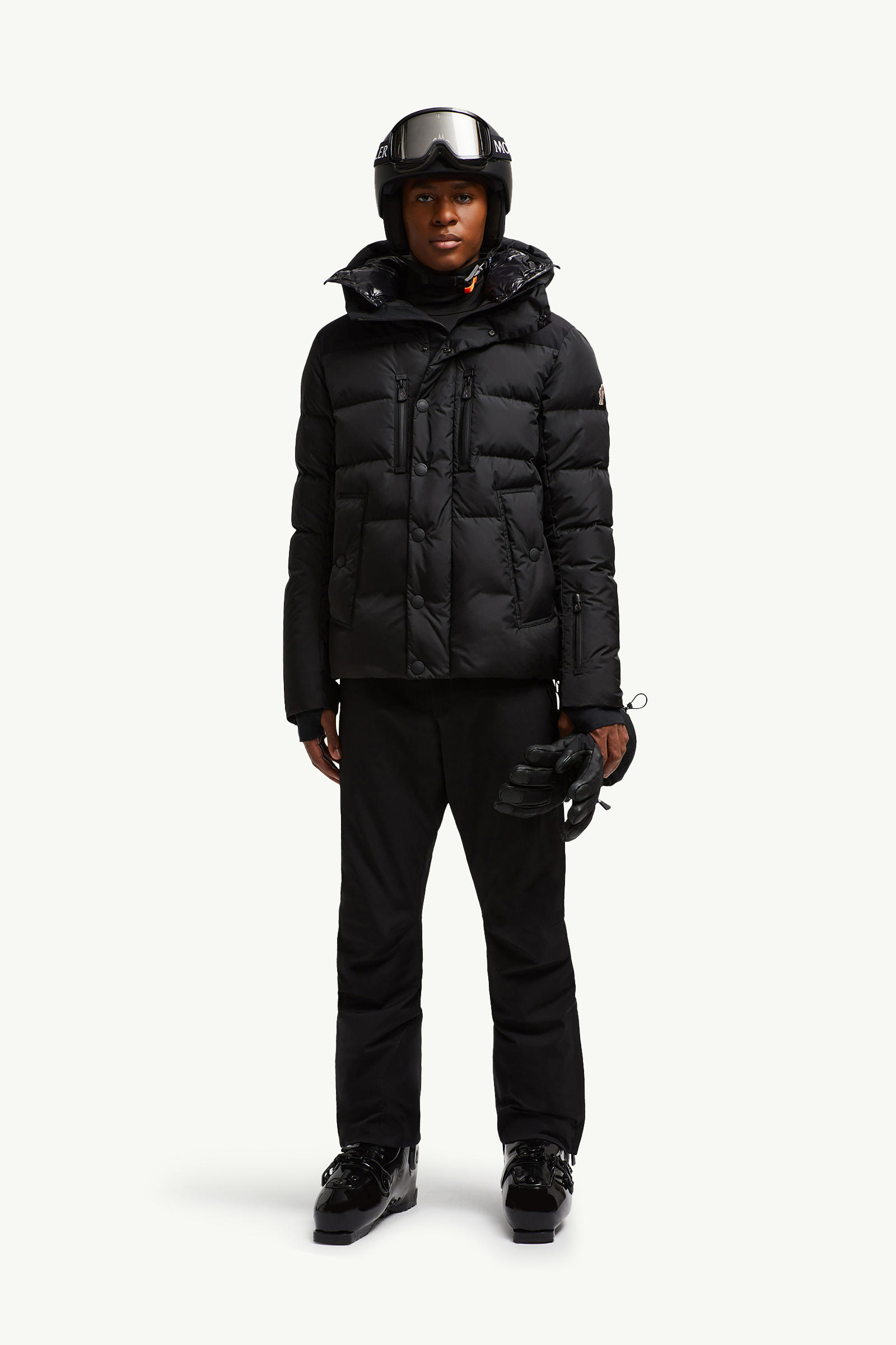 Rodenberg Double Hood Down Ski Jacket Men Black Moncler 0