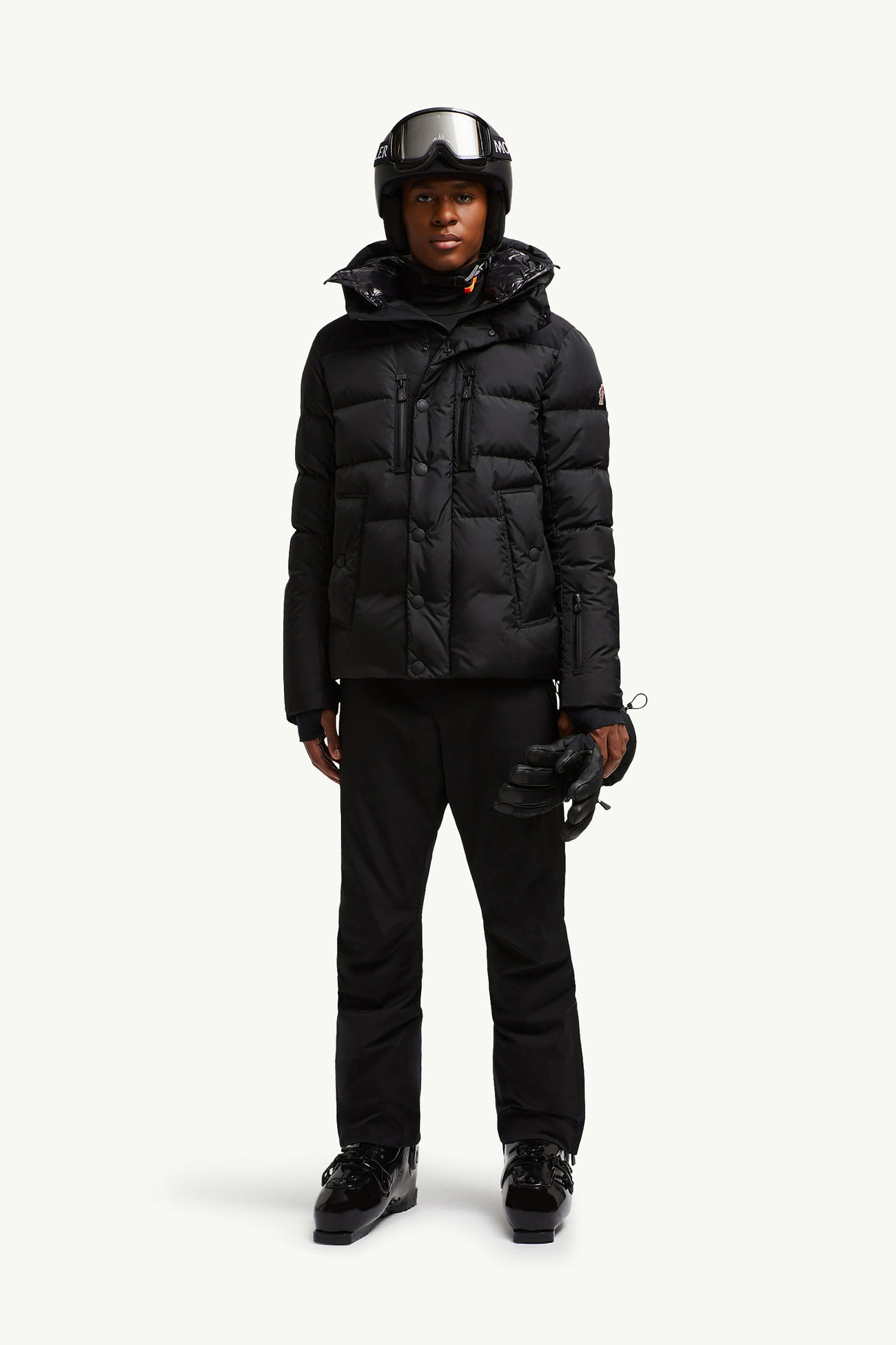 Rodenberg雙層風帽滑雪羽絨外套 男士 黑色 Moncler 0