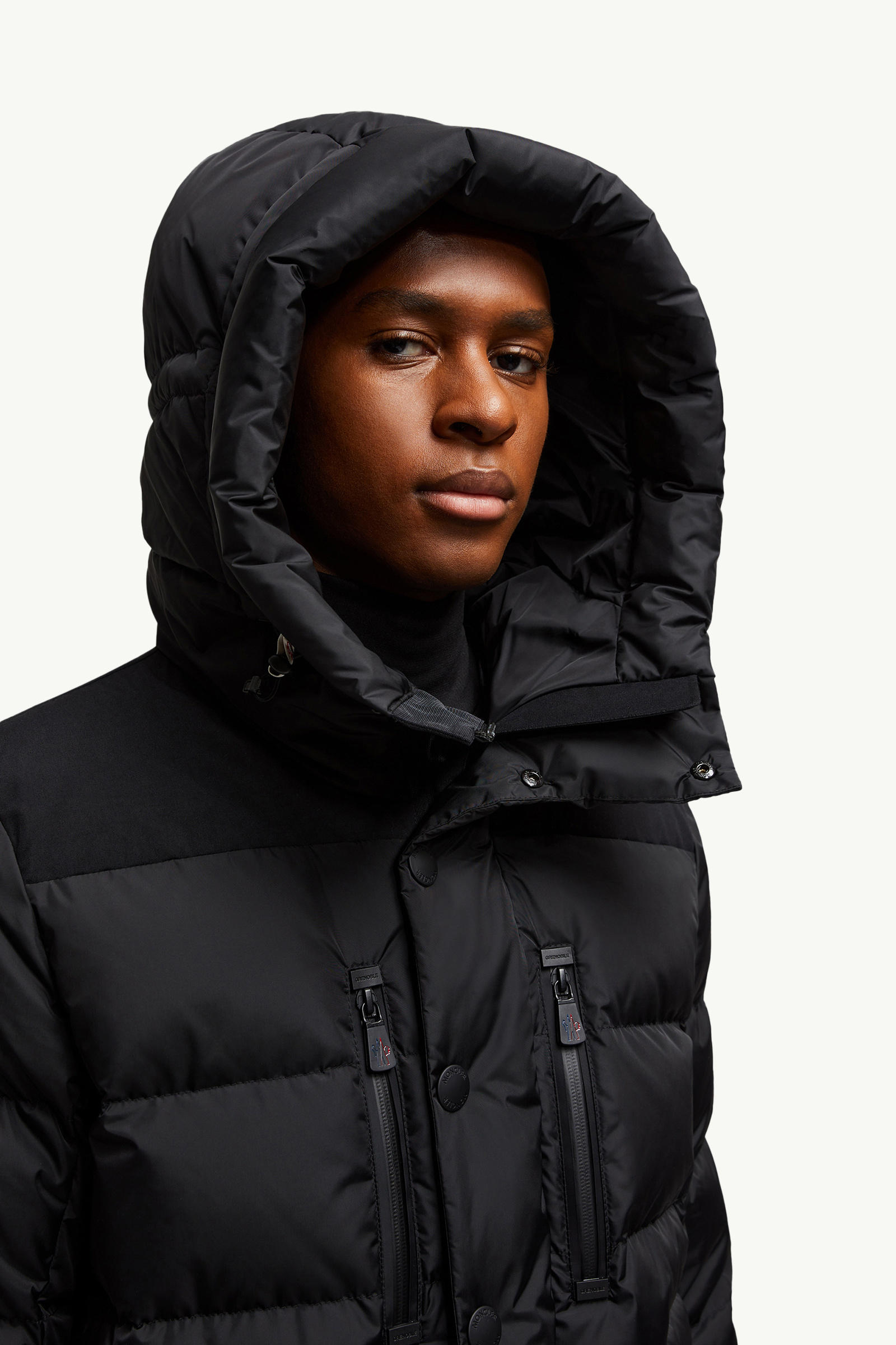 Rodenberg Double Hood Down Ski Jacket Men Black Moncler 1