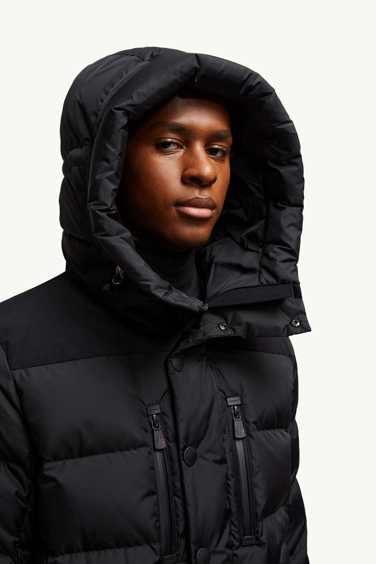 Veste de ski à double capuche Rodenberg Hommes Noir Moncler 1