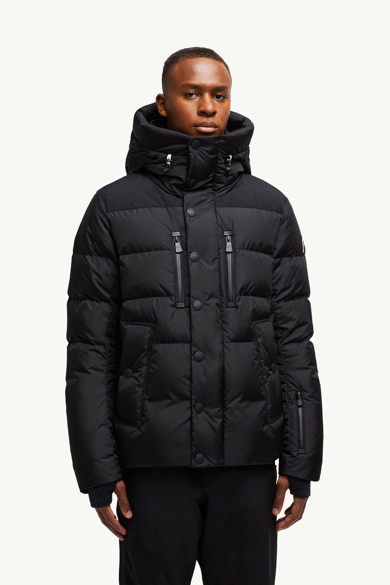 Rodenberg雙層風帽滑雪羽絨外套 男士 黑色 Moncler 3