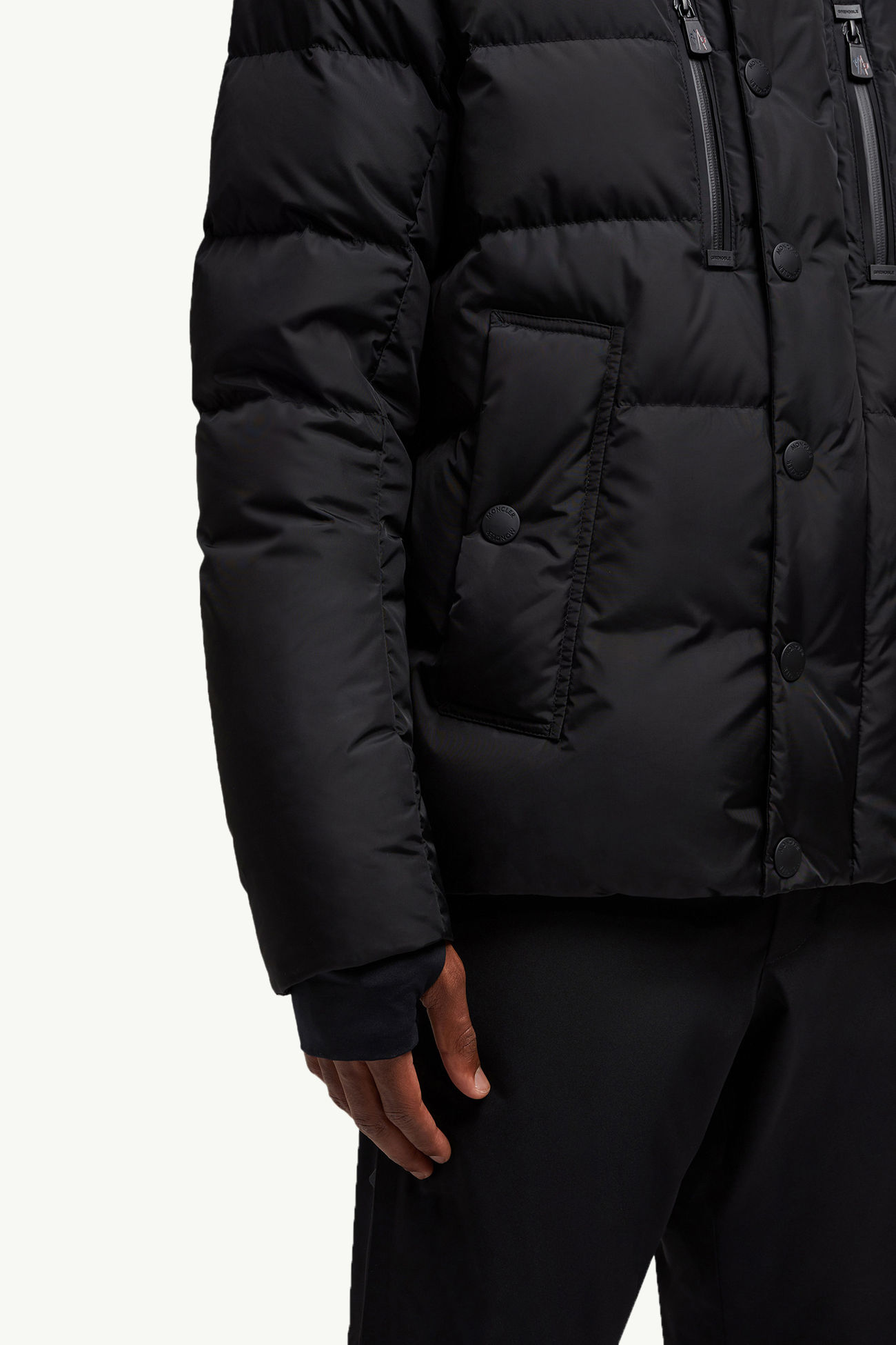 Rodenberg雙層風帽滑雪羽絨外套 男士 黑色 Moncler 5