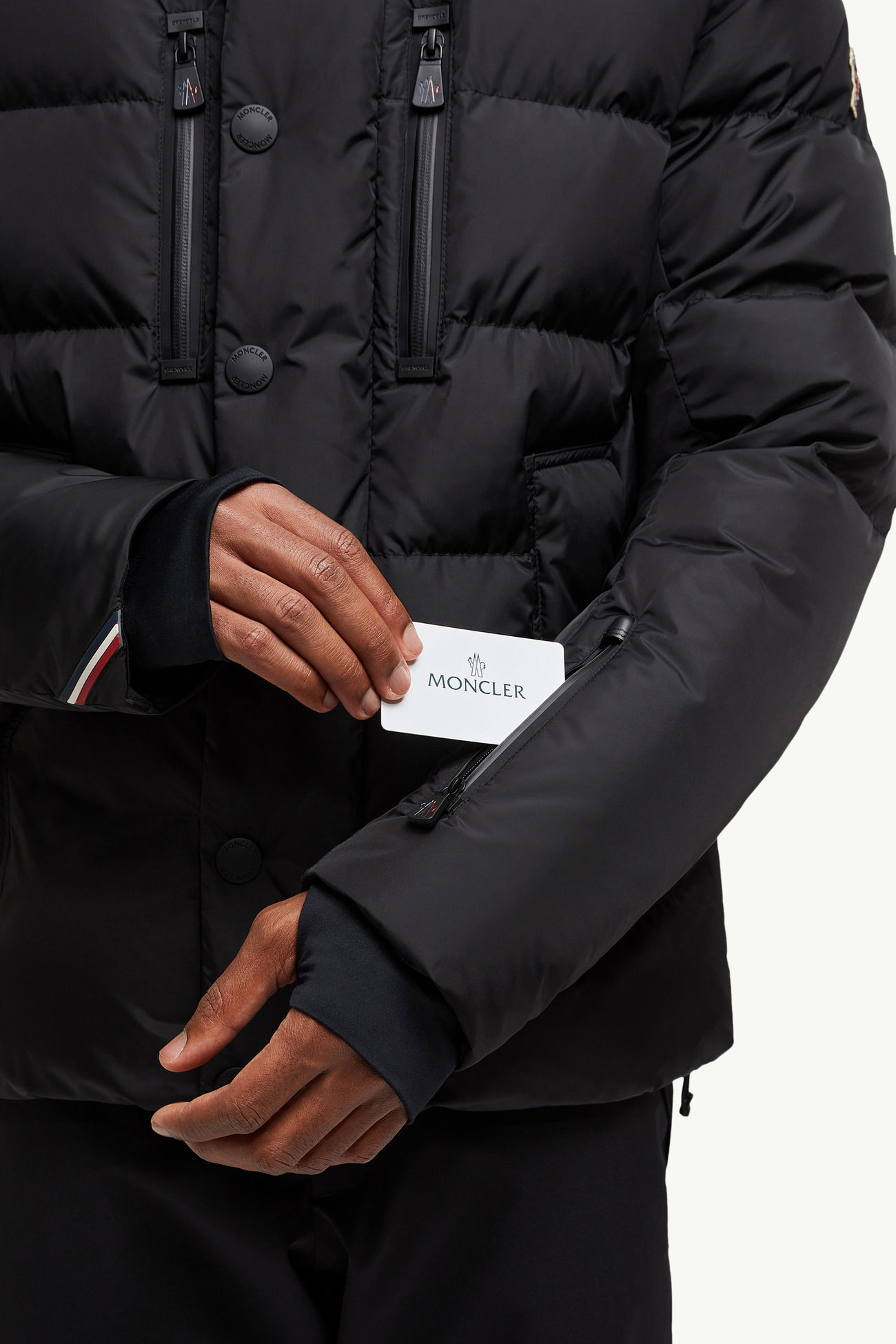 Rodenberg雙層風帽滑雪羽絨外套 男士 黑色 Moncler 6