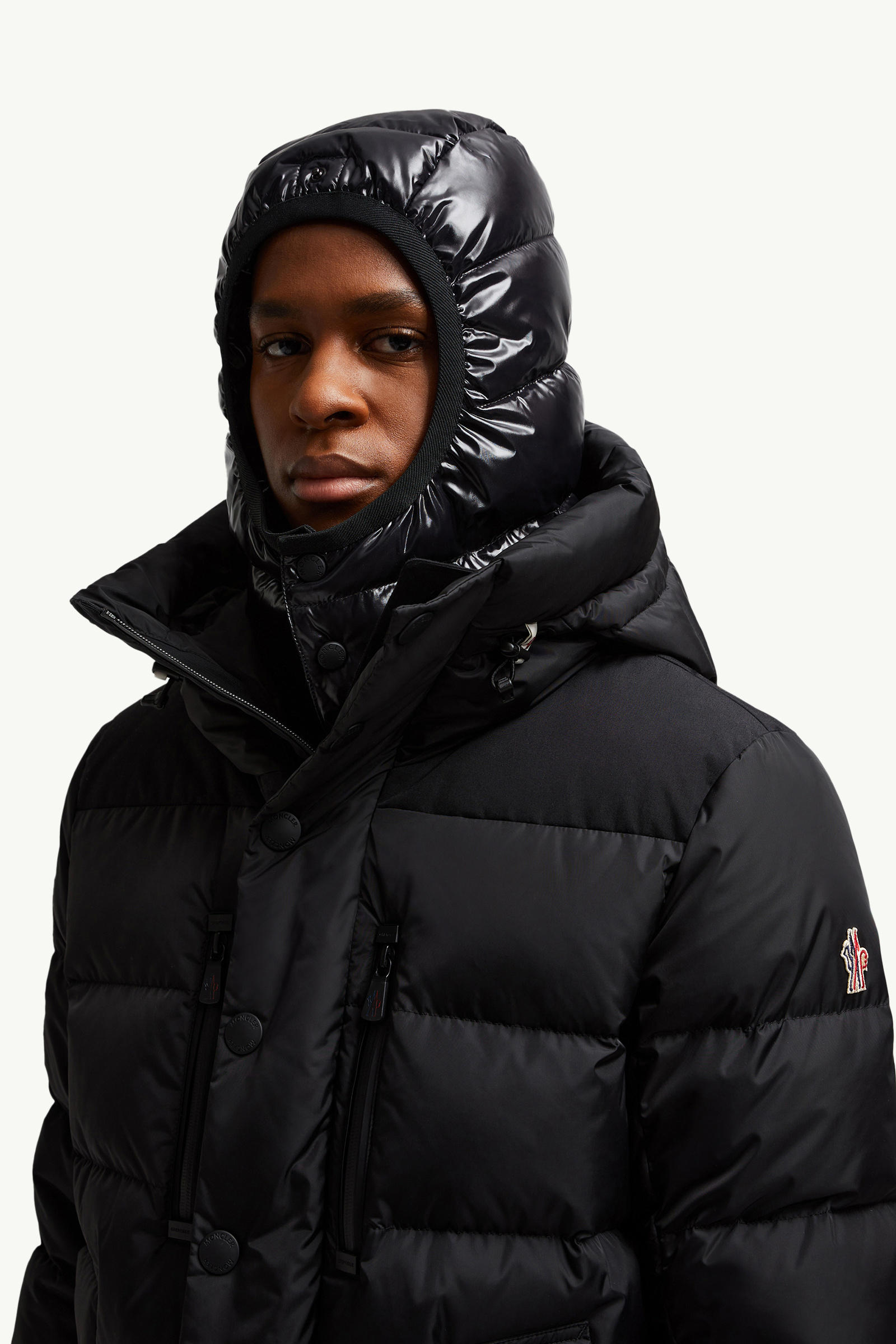 Rodenberg Double Hood Down Ski Jacket Men Black Moncler 9