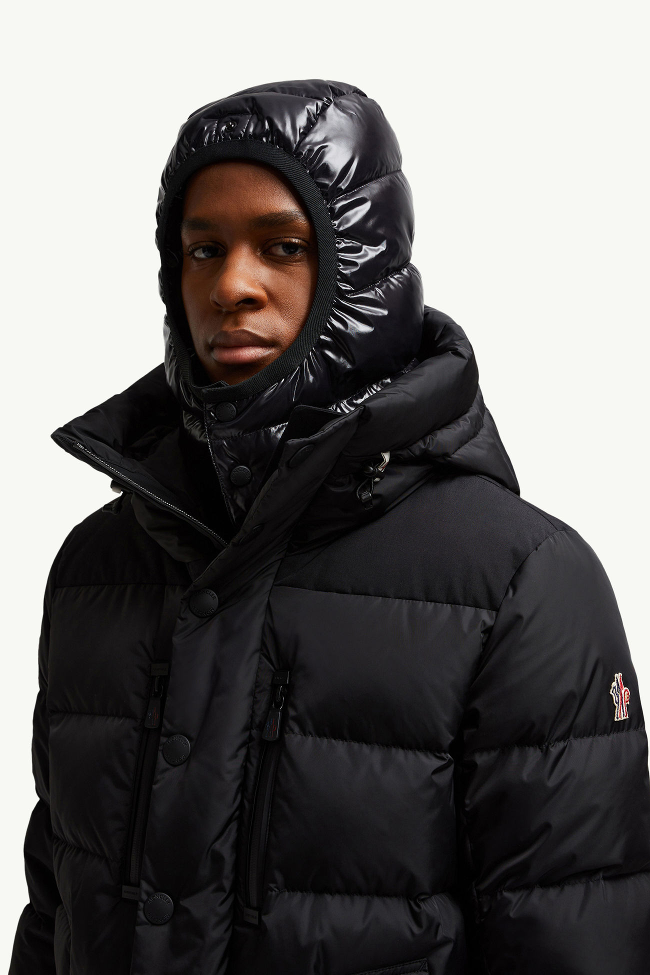 Rodenberg雙層風帽滑雪羽絨外套 男士 黑色 Moncler 9