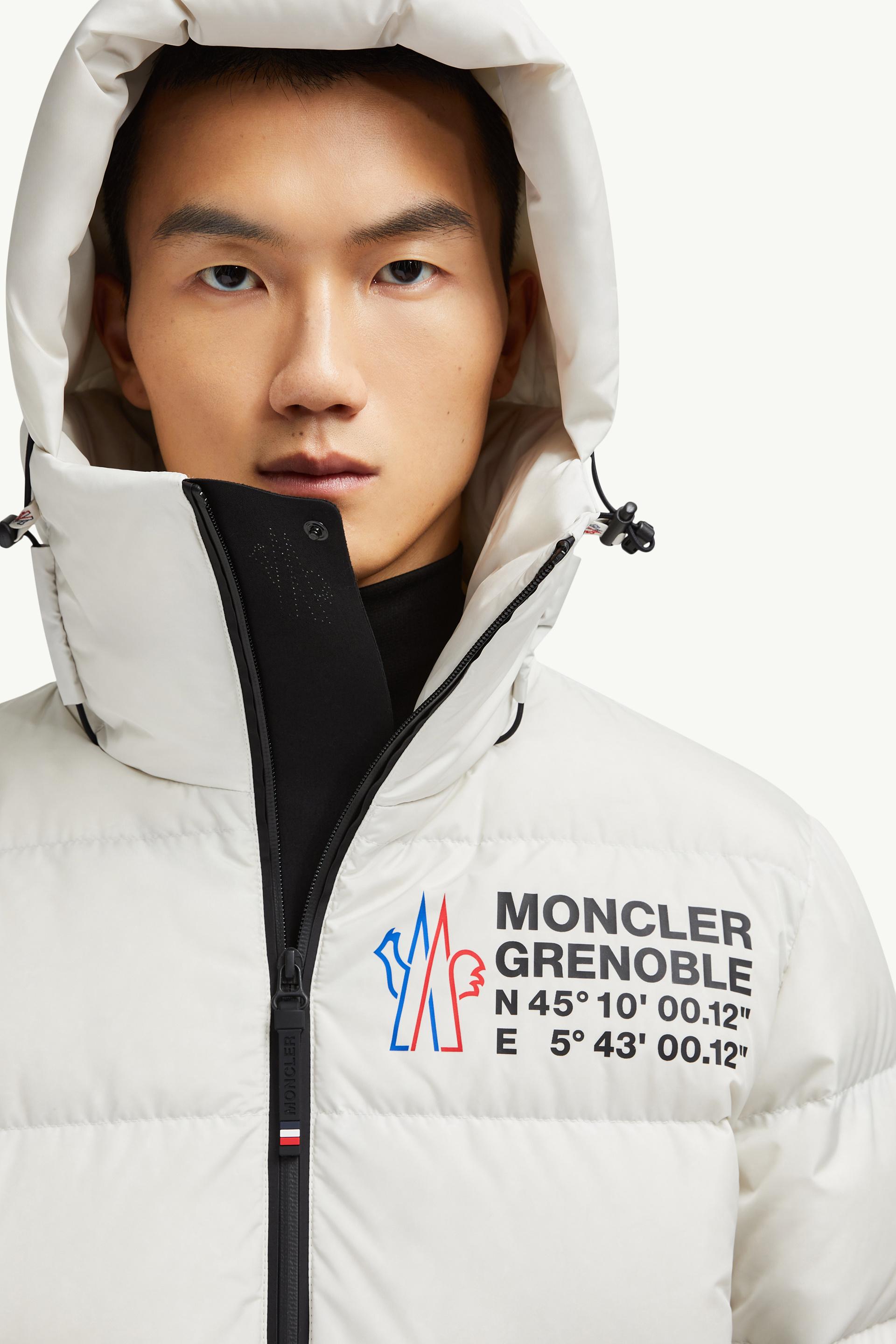 Isorno Hooded Down Ski Jacket Men White Moncler 1