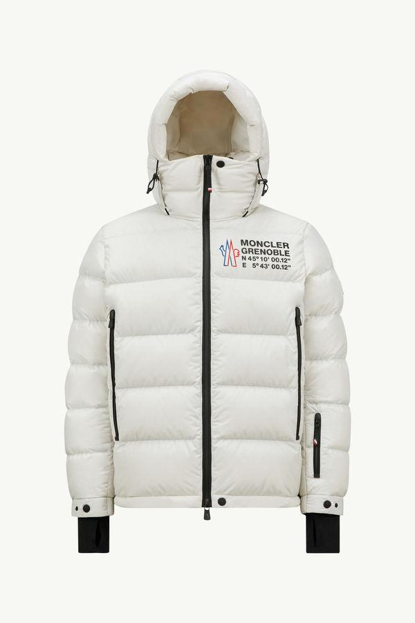Isorno Hooded Down Ski Jacket Men White Moncler 2