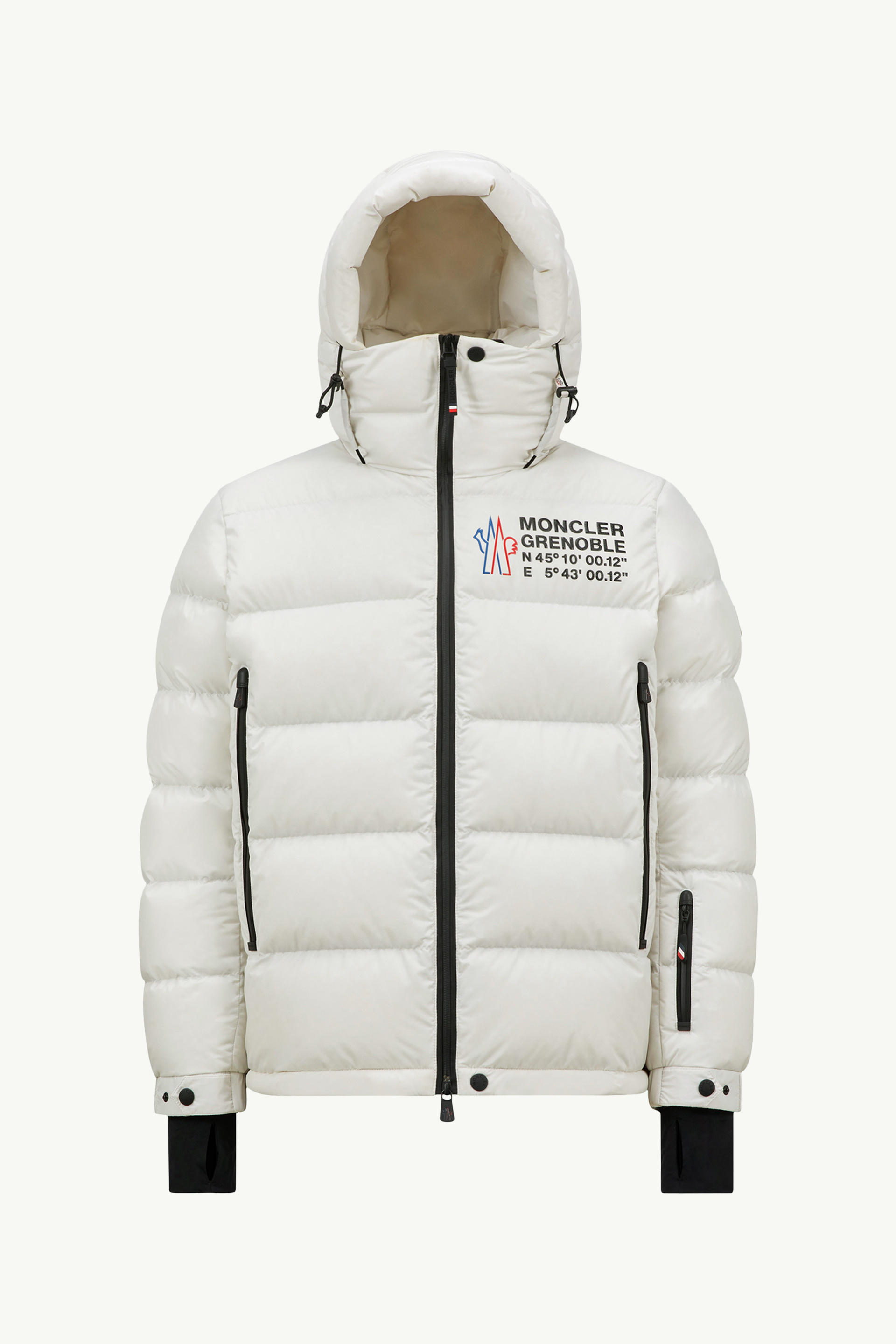 Isorno Hooded Down Ski Jacket Men White Moncler 2