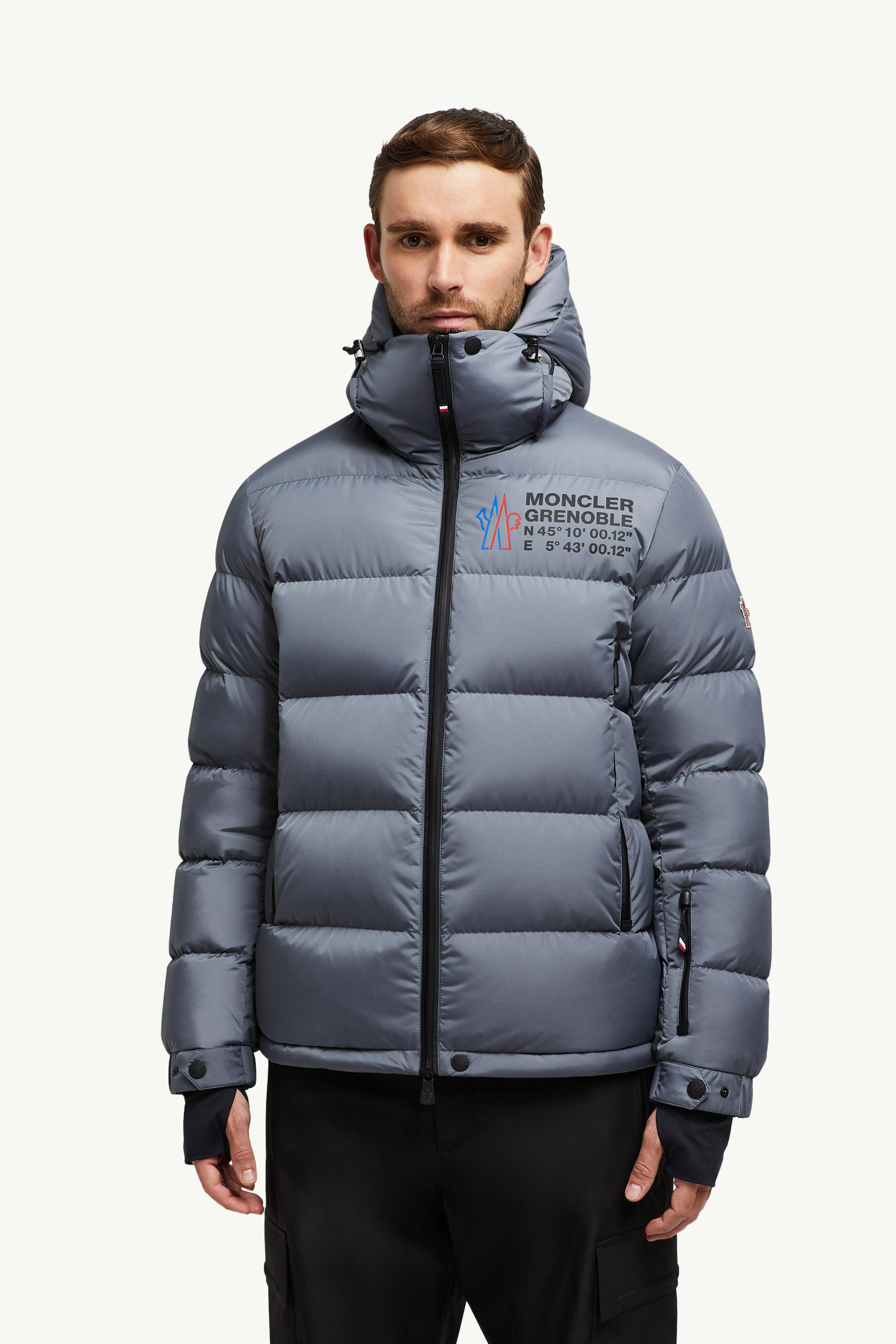 Isorno Hooded Down Ski Jacket Men Dark Gray Moncler 3