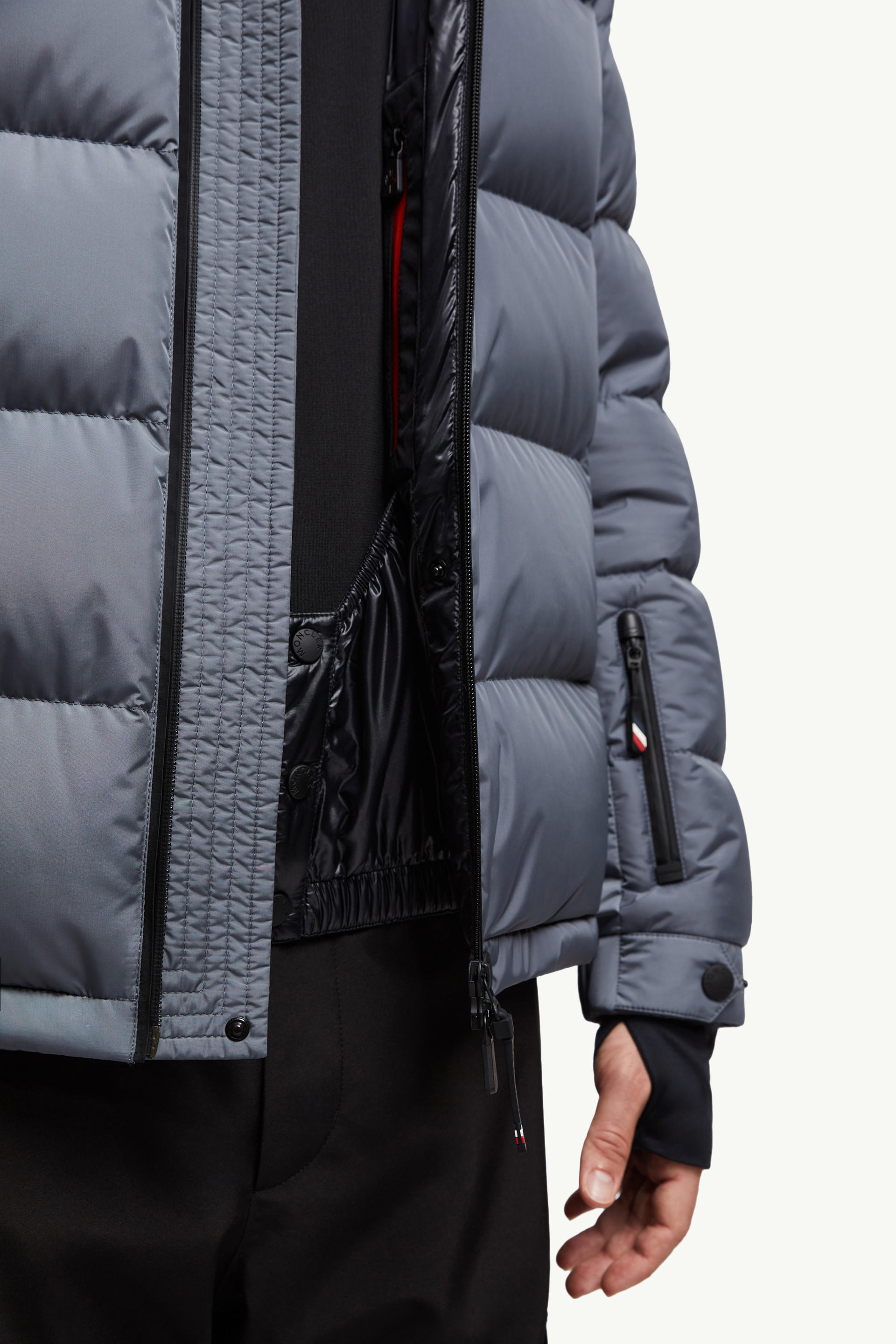 Isorno Hooded Down Ski Jacket Men Dark Gray Moncler 7