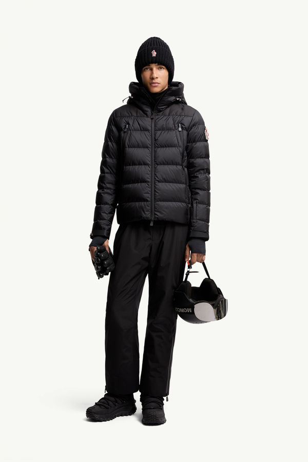 Camurac Hooded Ski Down Jacket Men Black Moncler 0
