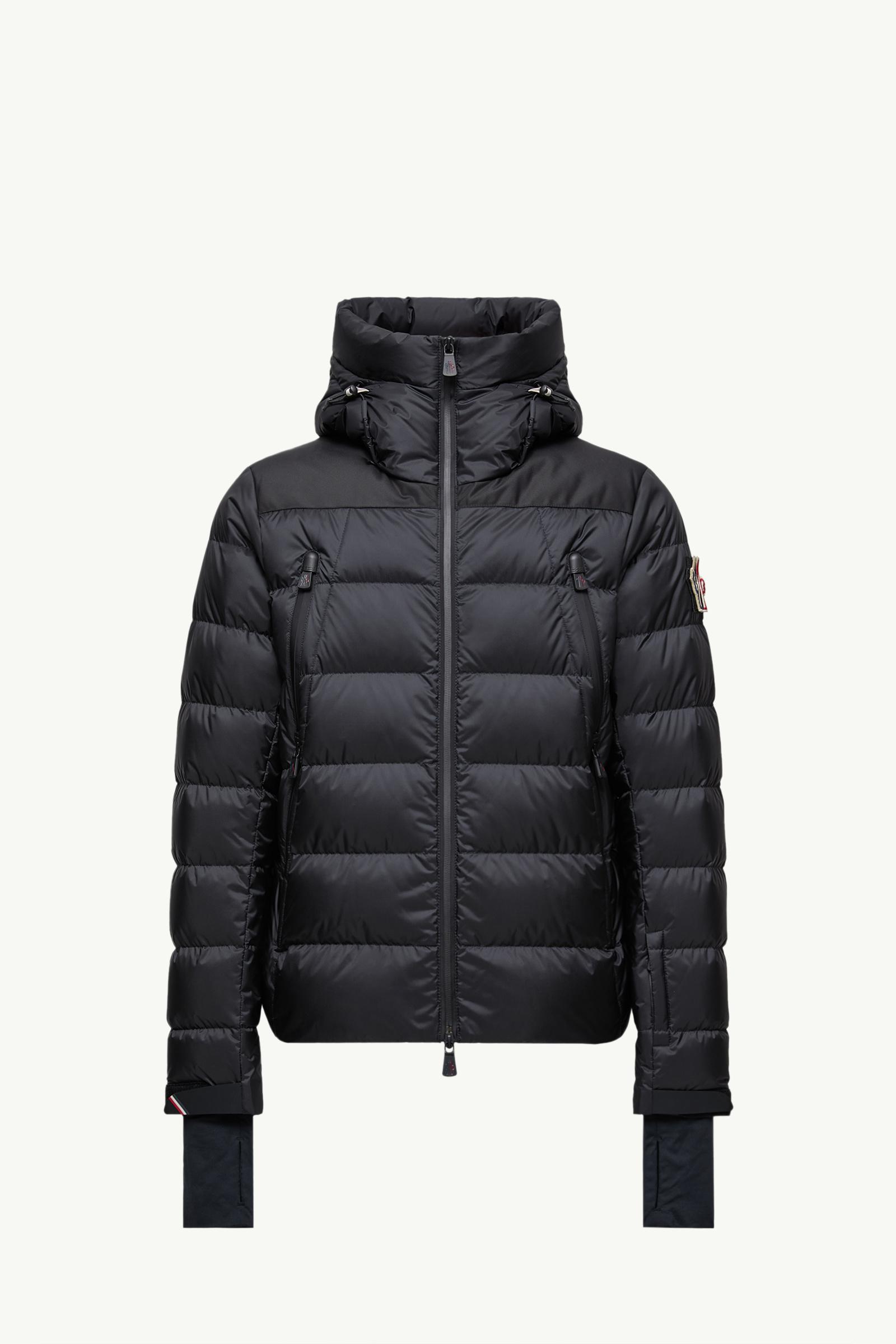 Black Camurac Hooded Short Down Jacket - Skiwear for Men | Moncler US