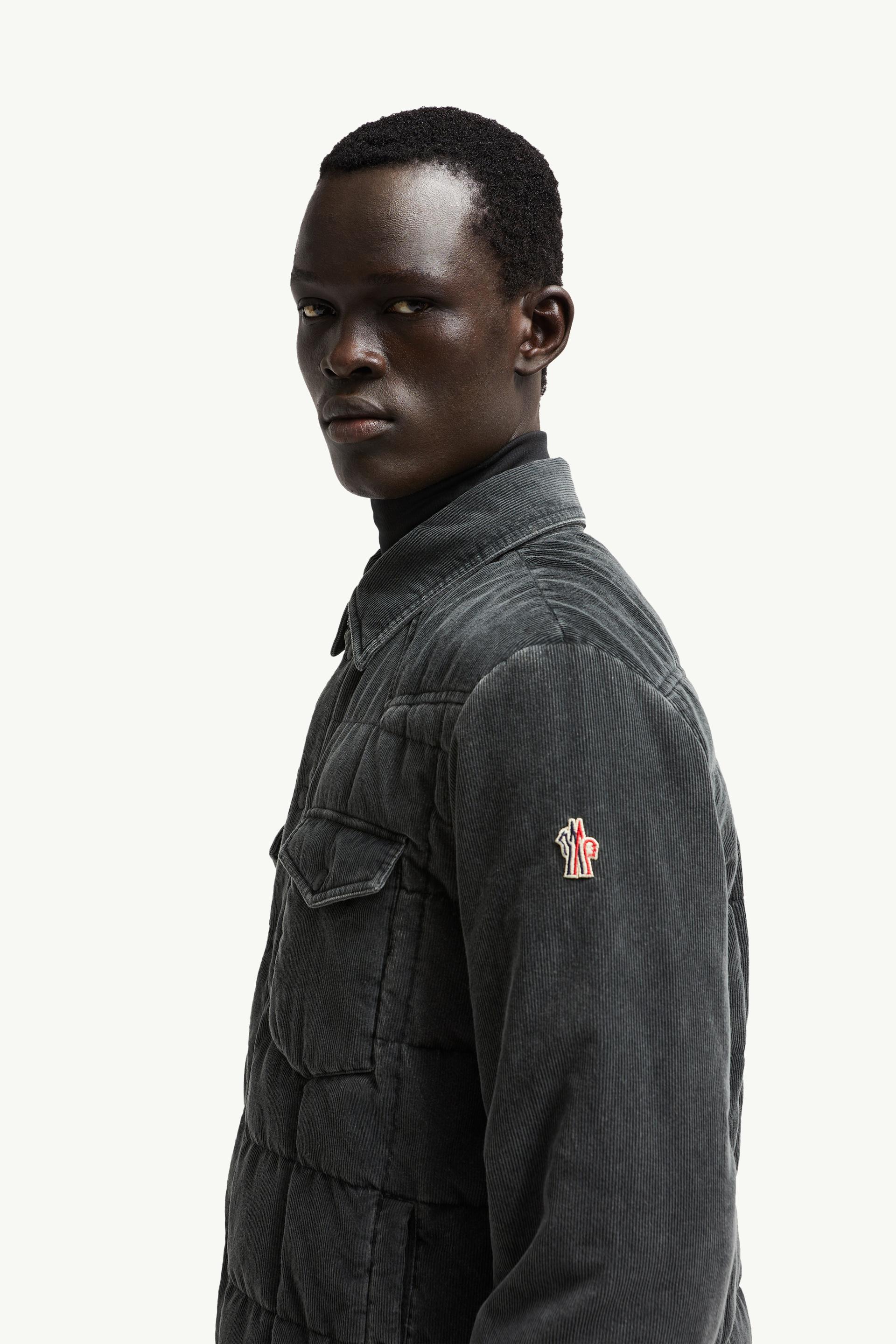 Veste-chemise Gelt en velours côtelé Hommes Gris foncé Moncler 1