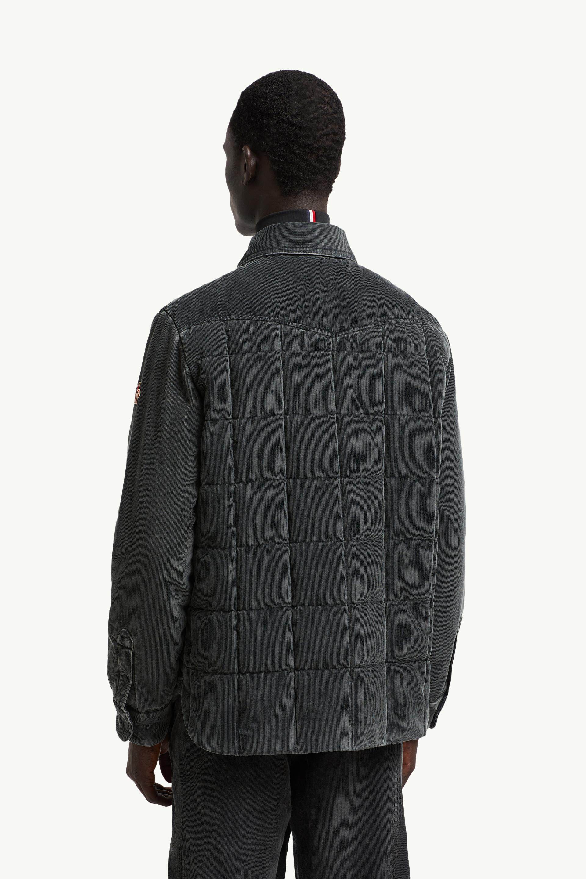 Dark Grey Gelt Corduroy Shirt Jacket - Short Down Jackets
