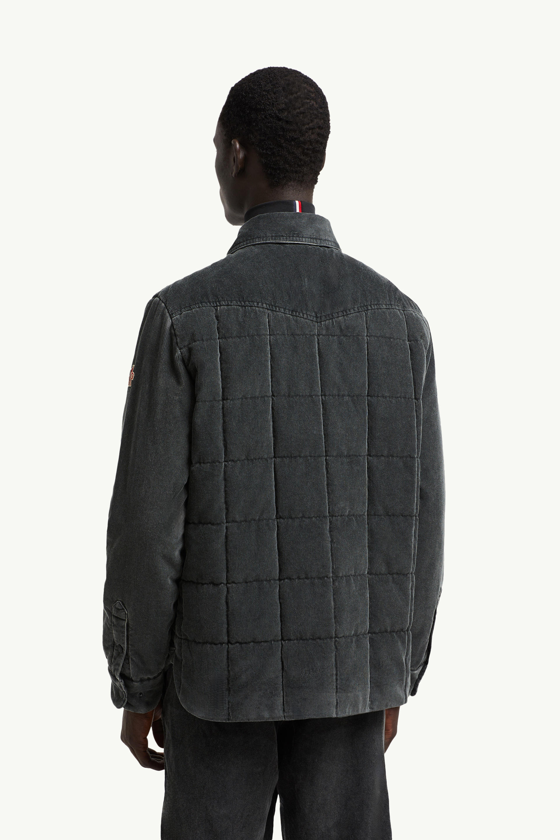 Veste-chemise Gelt en velours côtelé Hommes Gris foncé Moncler 4