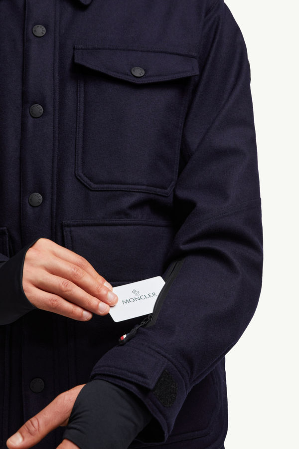 Chaqueta camisera plumón Antuco Hombre Azul Moncler 5