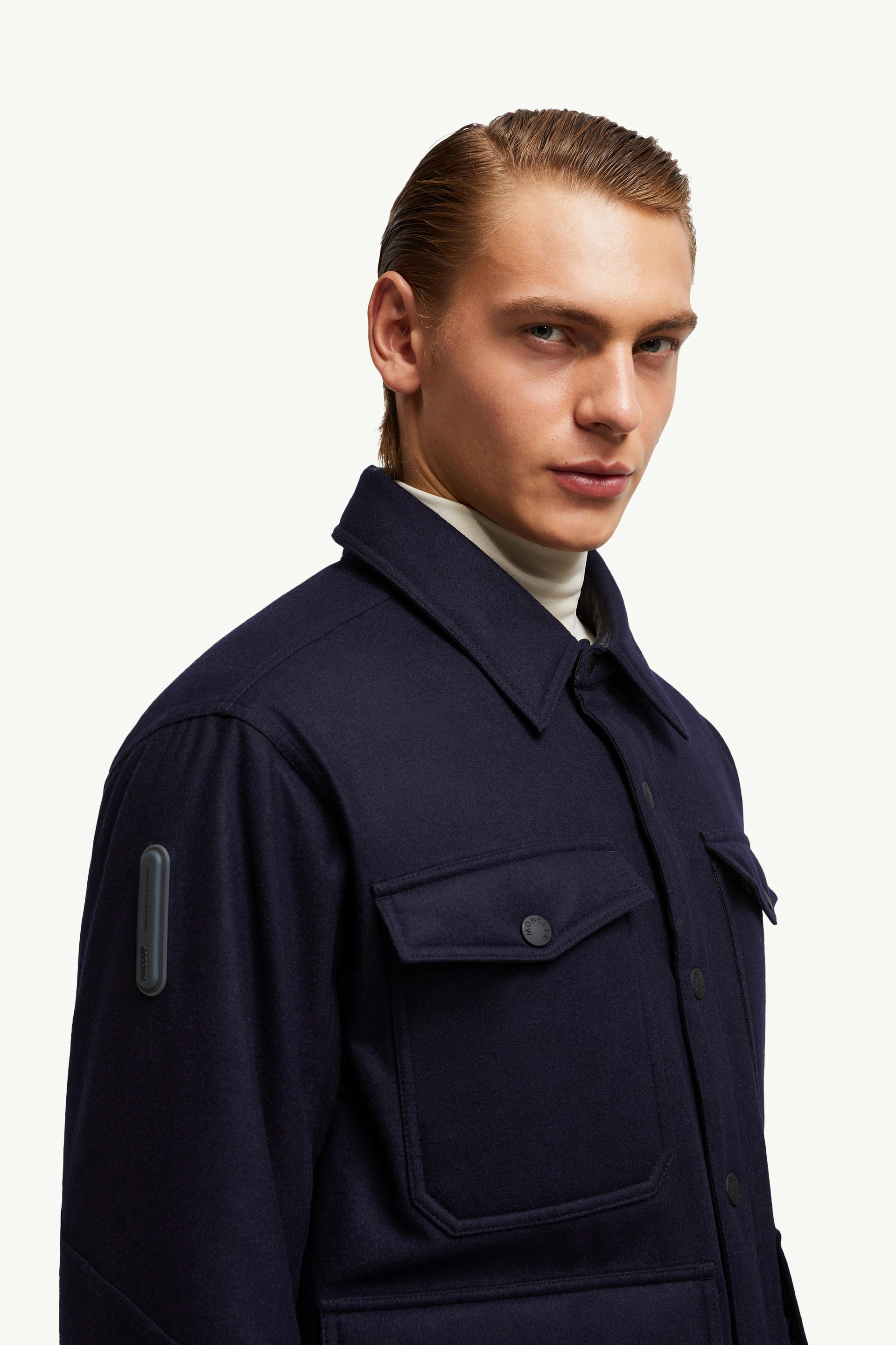 Antuco羊毛羽絨恤衫式外套 男士 藍色 Moncler 7