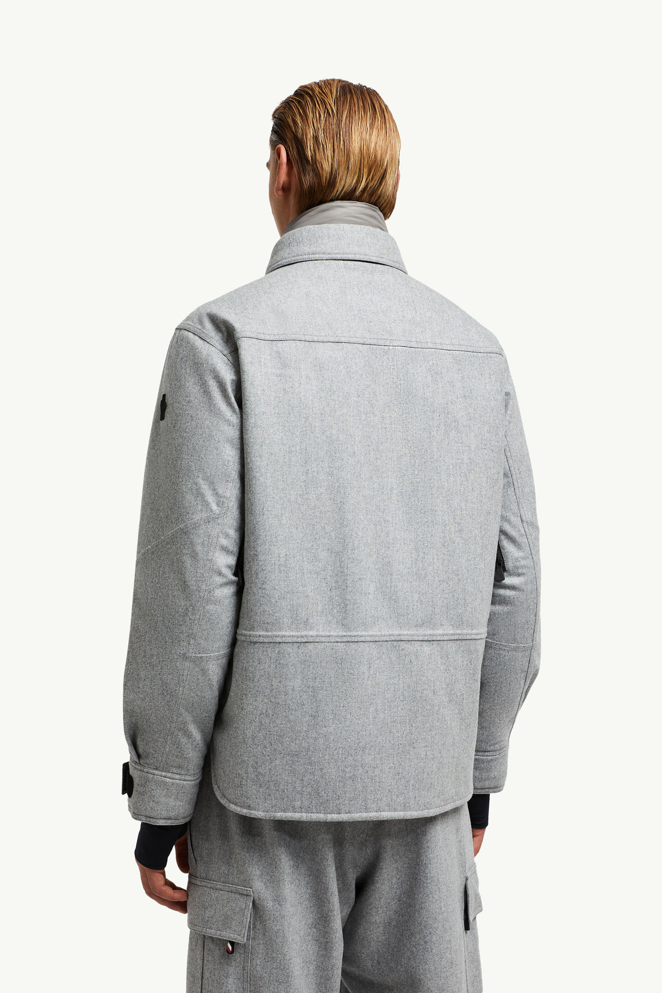 Antuco Daunenhemdjacke aus Wolle Herren Grau Moncler 4