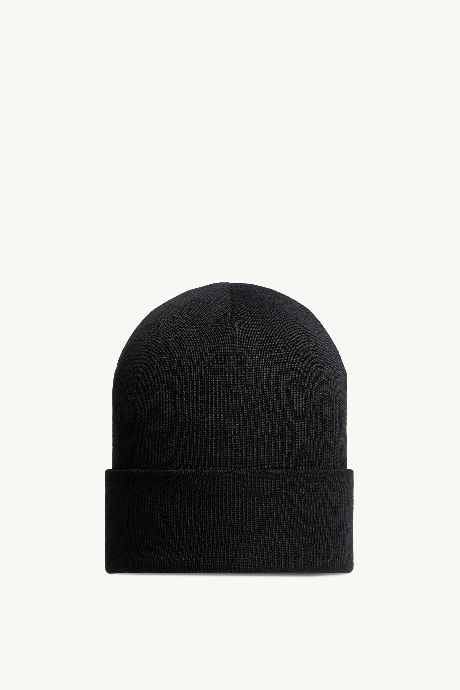 Wool Beanie Men Black Moncler 3