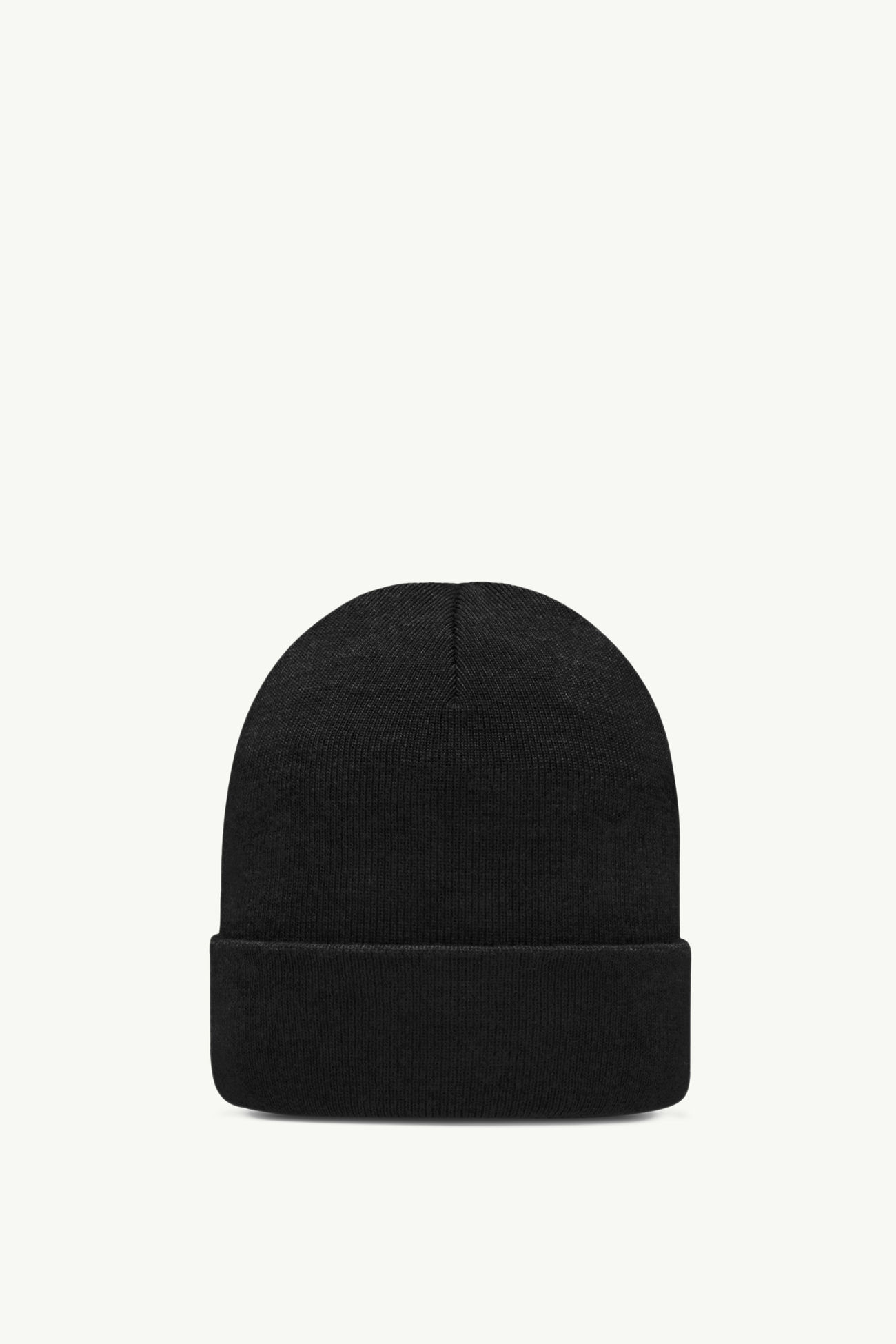 Wool Beanie Men Black Moncler 4