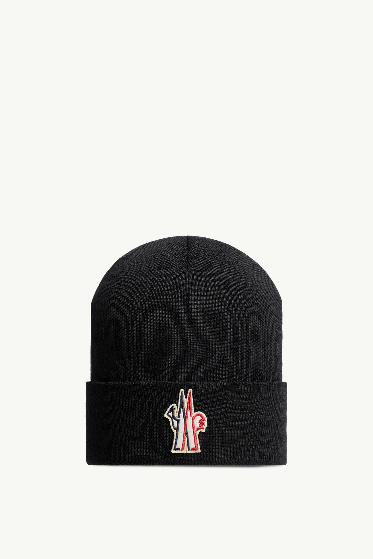 Wool Beanie Men Black Moncler 0