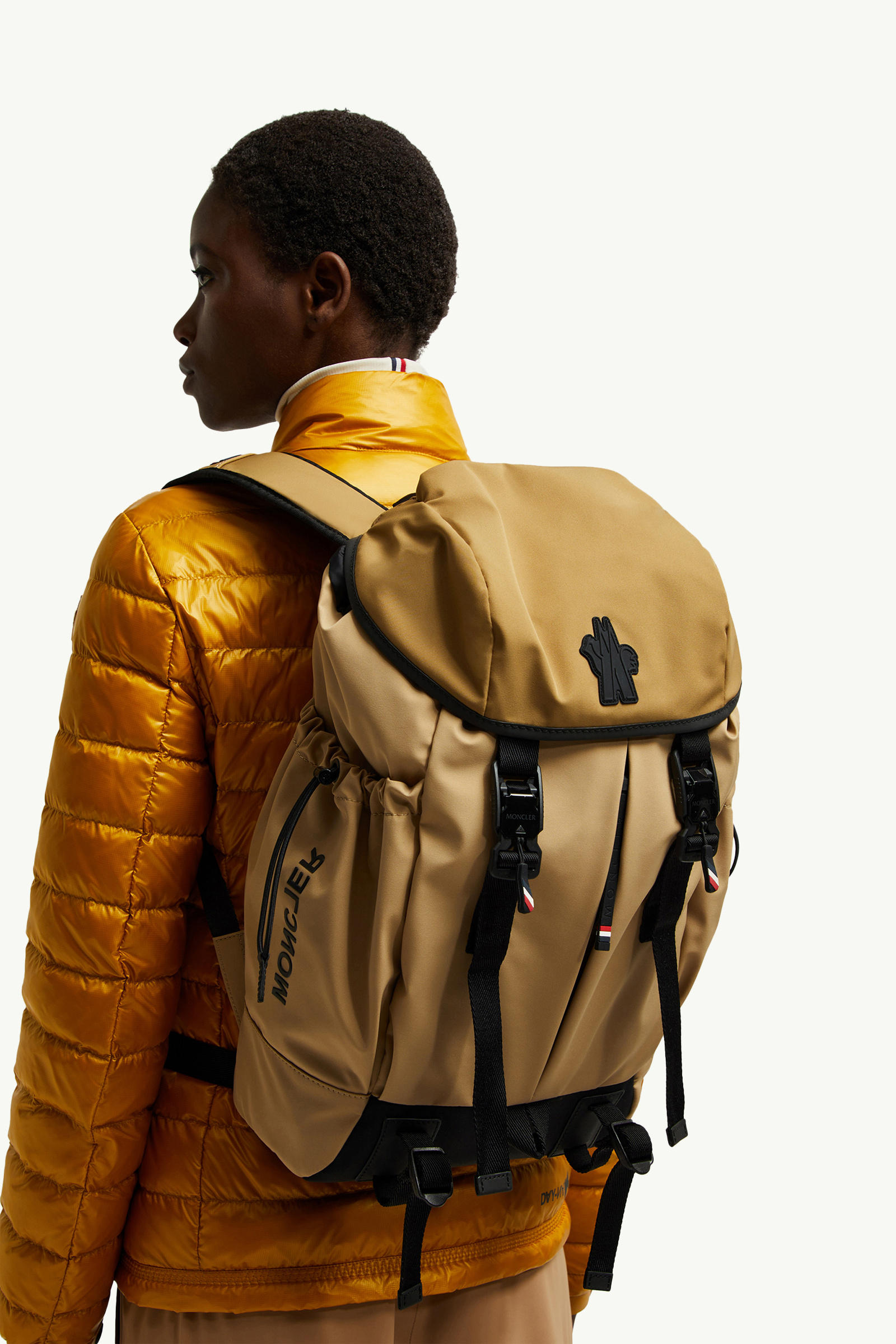 Water-Repellent Backpack Gender Neutral Beige Moncler 7