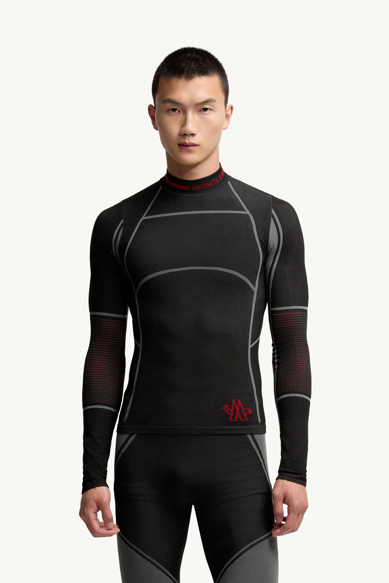 Camiseta de primera capa Hombre Negro Moncler 3