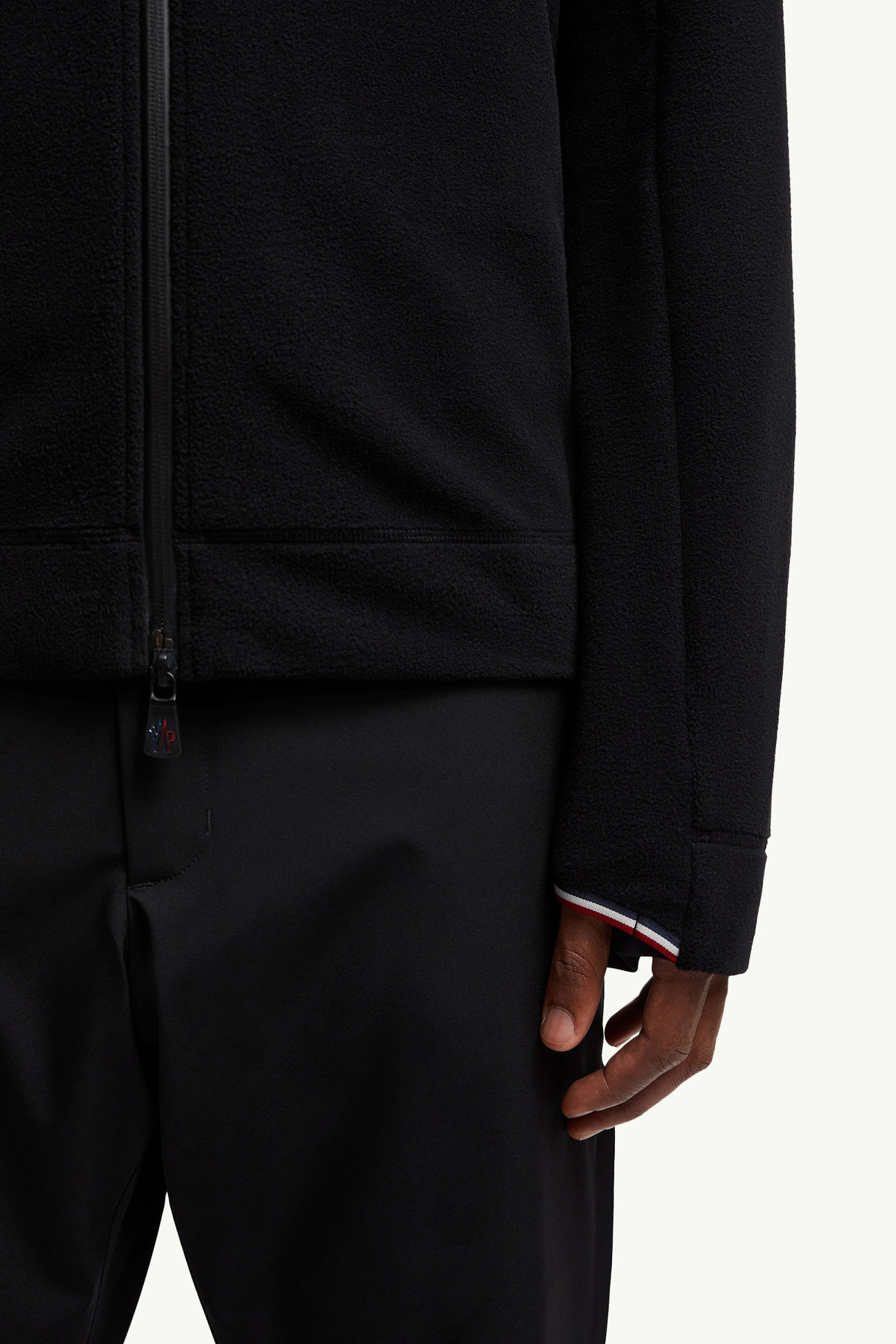 플리스 집업 스웨트셔츠 남성 블랙 Moncler 5